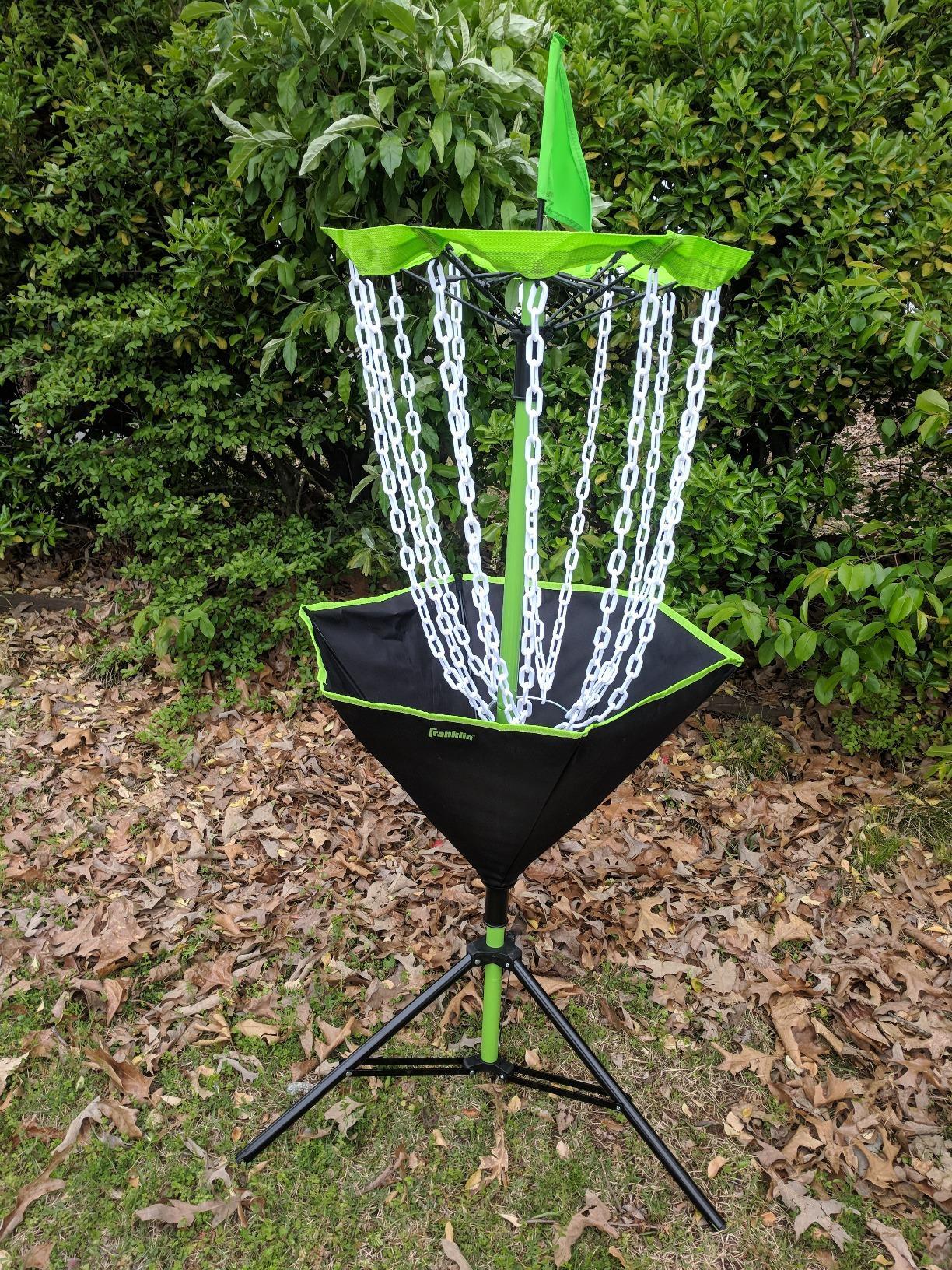 Franklin Sports Disc Golf Baskets - Portable Disc Golf Target with Chains Included - Disc Golf Basket Stand Equipment for Hole + Course Creation customer photo 2