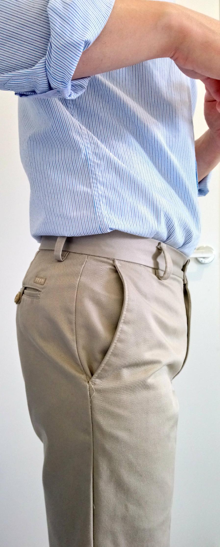 IZOD Men's American Chino Flat Front Slim Fit Pant customer photo 1
