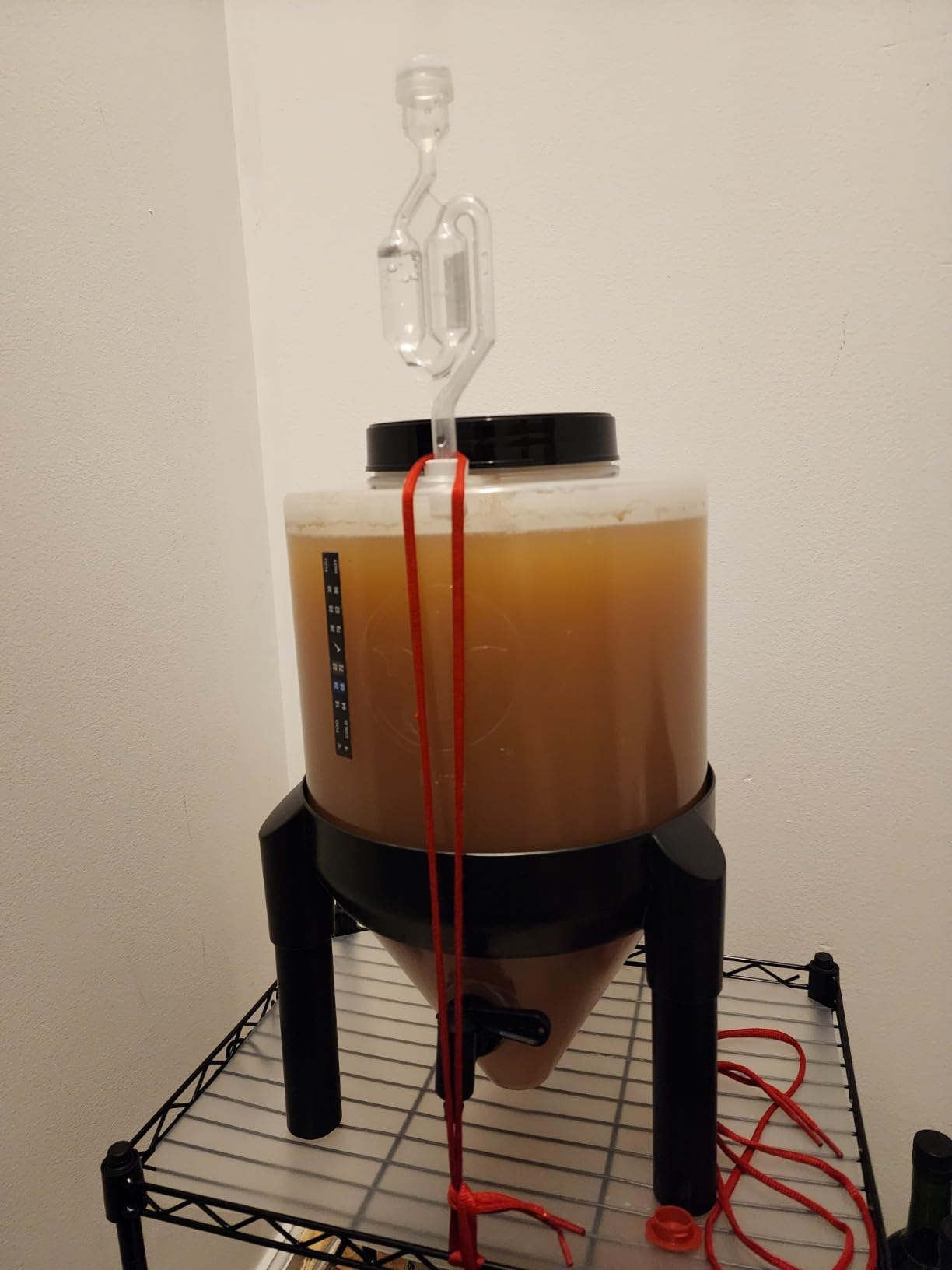 Conical Fermenting System - NO AIRLOCK OR Siphon Required - Made of BPA Free Food Grade Plastic that imparts Zero unwanted Flavors into Your Brew! customer photo 1