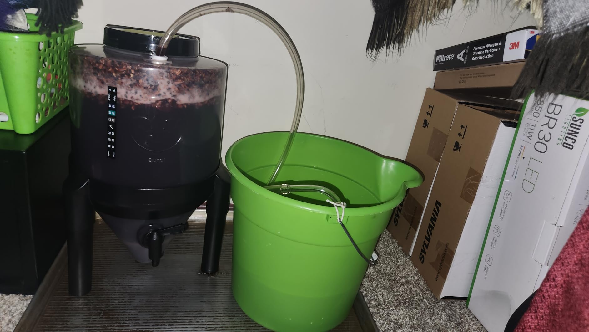 Conical Fermenting System - NO AIRLOCK OR Siphon Required - Made of BPA Free Food Grade Plastic that imparts Zero unwanted Flavors into Your Brew! customer photo 2
