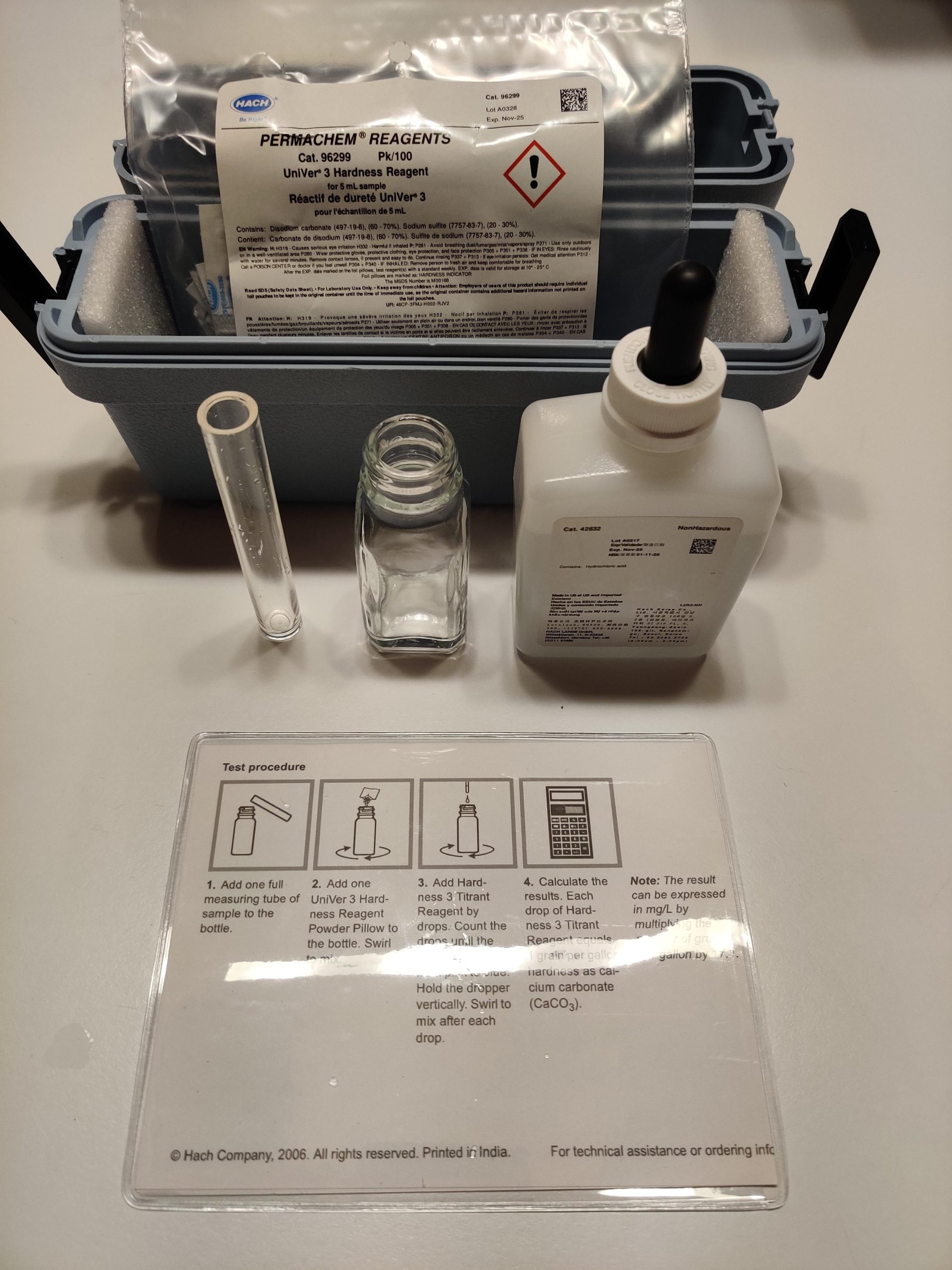 Hach Total Hardness Test Kit, Model 5-EP, Hardness Testing, Water Quality Test Kit, Accurate Hardness Measurement, Easy-to-Use Hardness Test Kit, 145400 customer photo 1