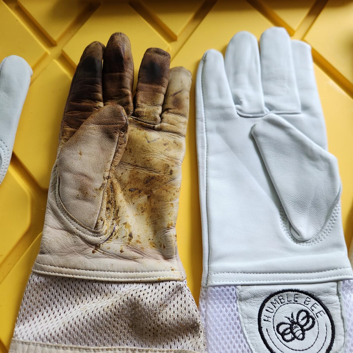 Humble Bee 112 Goatskin Beekeeping Gloves with Ventilated Cuffs customer photo 2