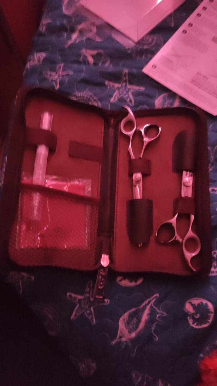 Olivia Garden SilkCut Professional Shear & Thinner Case - Razor Sharp Blade, Ergonomic Handle customer photo 2