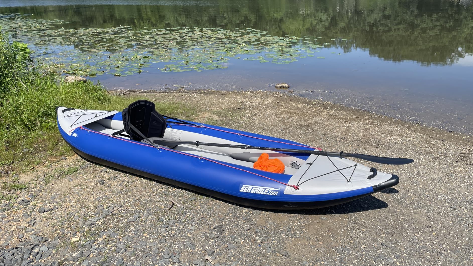 Sea Eagle 380X 12'6 Explorer Inflatable Kayak- Fishing, Touring, Camping, Exploring &White Watering-Self Bailing, Removable Skeg, Drop Stitch Floor customer photo 1