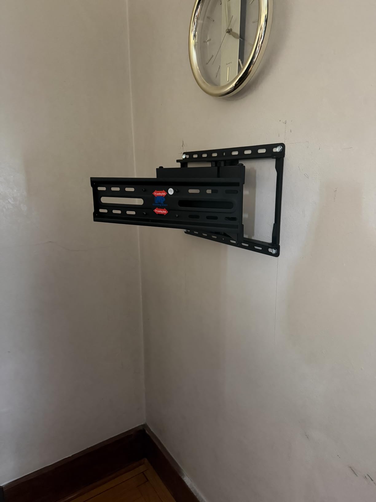 Mounting Dream TV Wall Mount for 32-65 Inch Television, Mount with Swivel and Tilt, Full Motion Bracket with Articulating Dual Arms, Fits 16inch Studs, Max VESA 400X400 mm, 99lbs, MD2380 customer photo 1