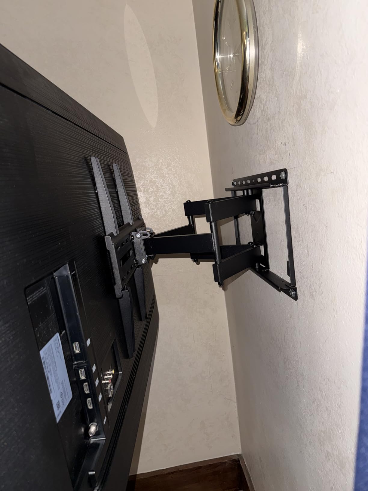 Mounting Dream TV Wall Mount for 32-65 Inch Television, Mount with Swivel and Tilt, Full Motion Bracket with Articulating Dual Arms, Fits 16inch Studs, Max VESA 400X400 mm, 99lbs, MD2380 customer photo 2