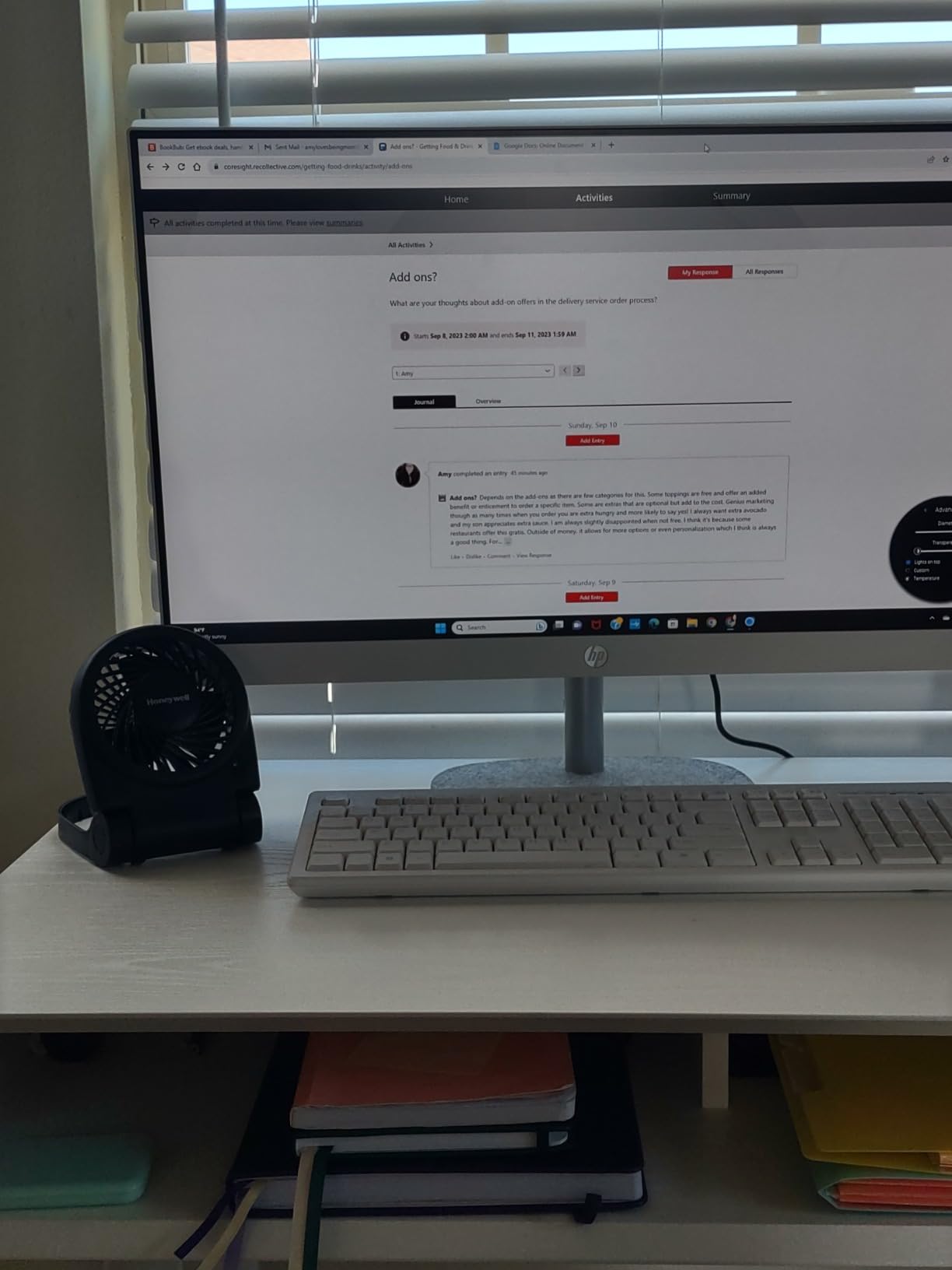 Honeywell HTF090B Turbo On-the-Go Personal Fan, Black - Small Portable Fan for Travel customer photo 1
