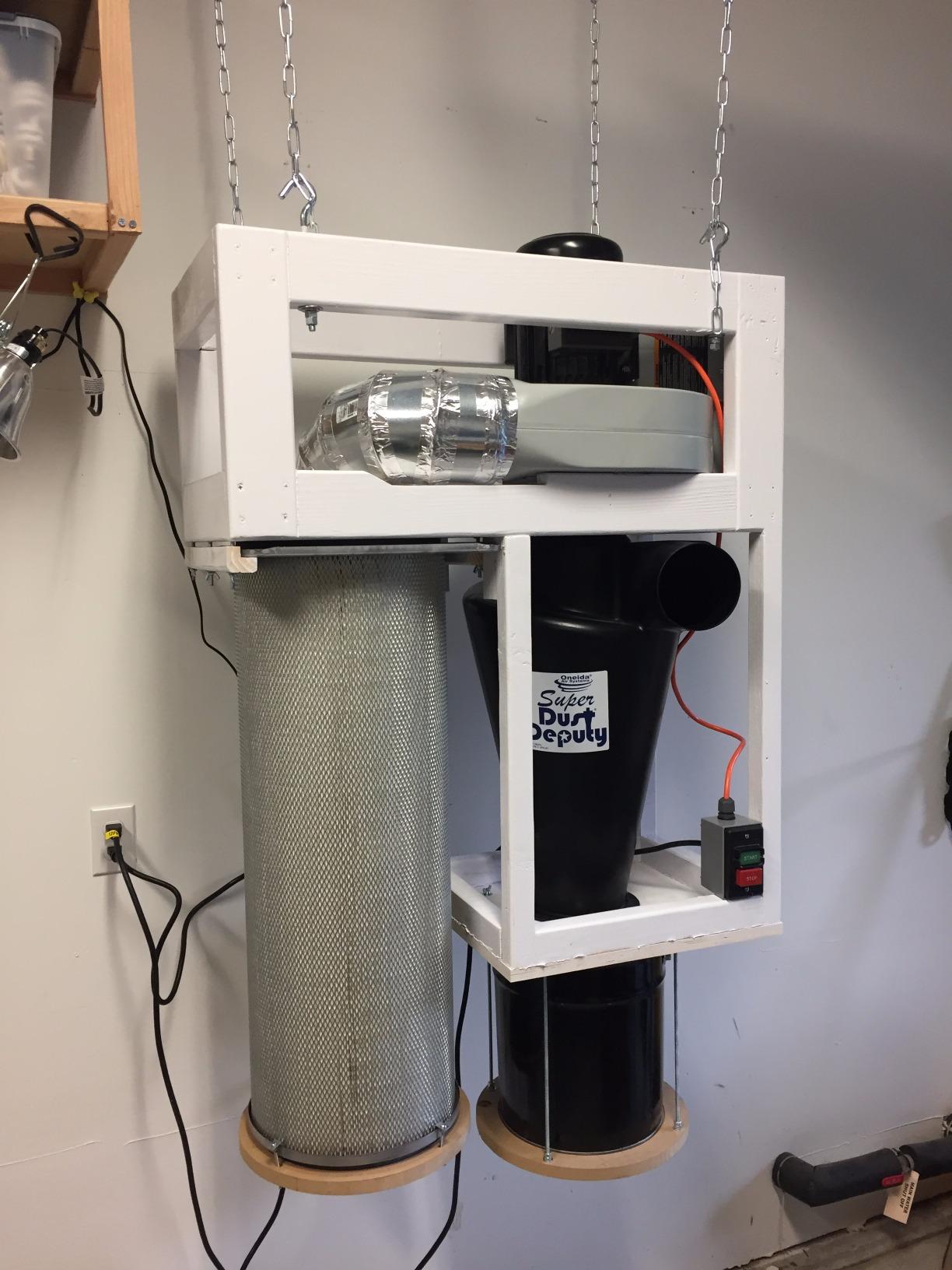 Oneida Air Systems Super Dust Deputy XL 6 Inch Lightweight DIY Cyclone Attachment for 3 to 5HP Single Stage Dust Collector, Accessory Only, Black customer photo 1
