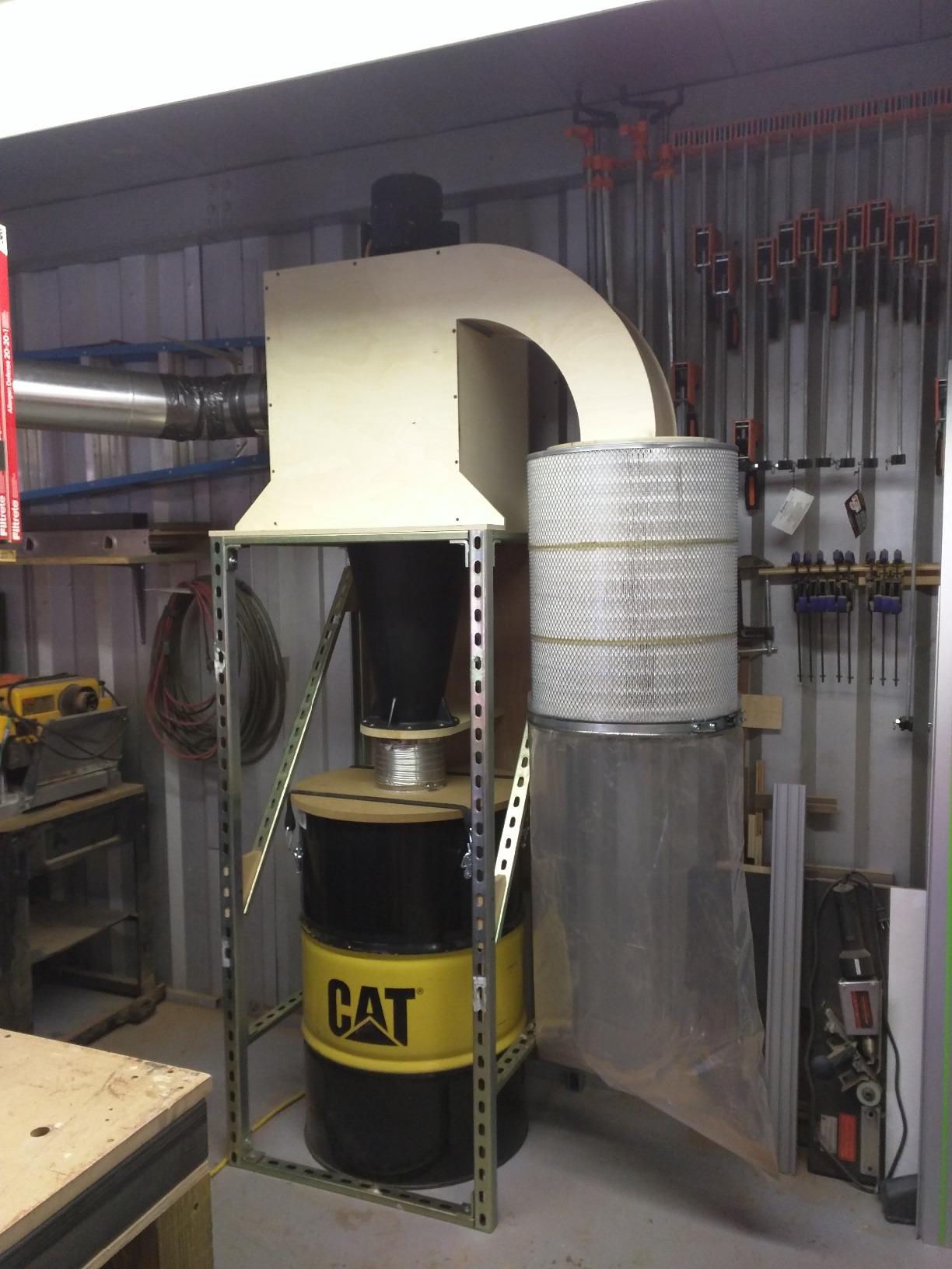 Oneida Air Systems Super Dust Deputy XL 6 Inch Lightweight DIY Cyclone Attachment for 3 to 5HP Single Stage Dust Collector, Accessory Only, Black customer photo 2