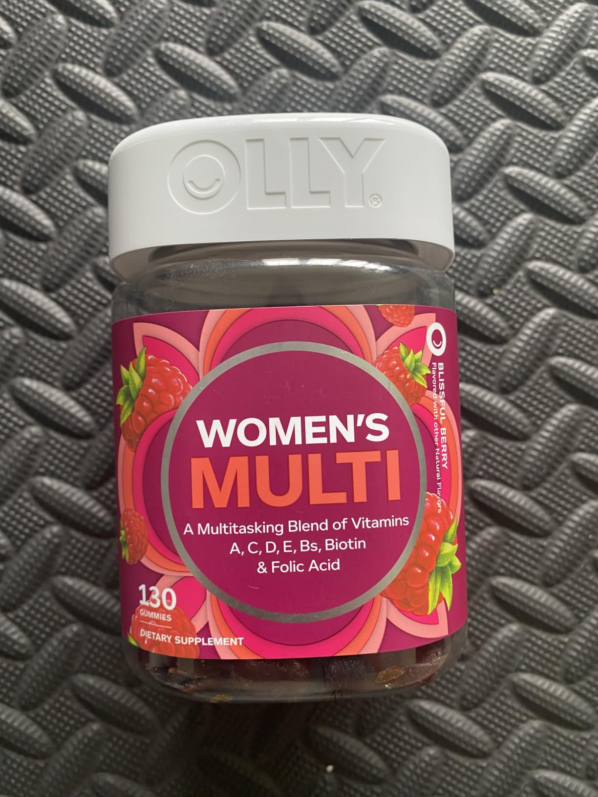 OLLY Women's Multivitamin Gummy, Vitamins A, C, D, E, Biotin, Folic Acid, Adult Chewable Supplement, Berry Flavored, 90 Count customer photo 1