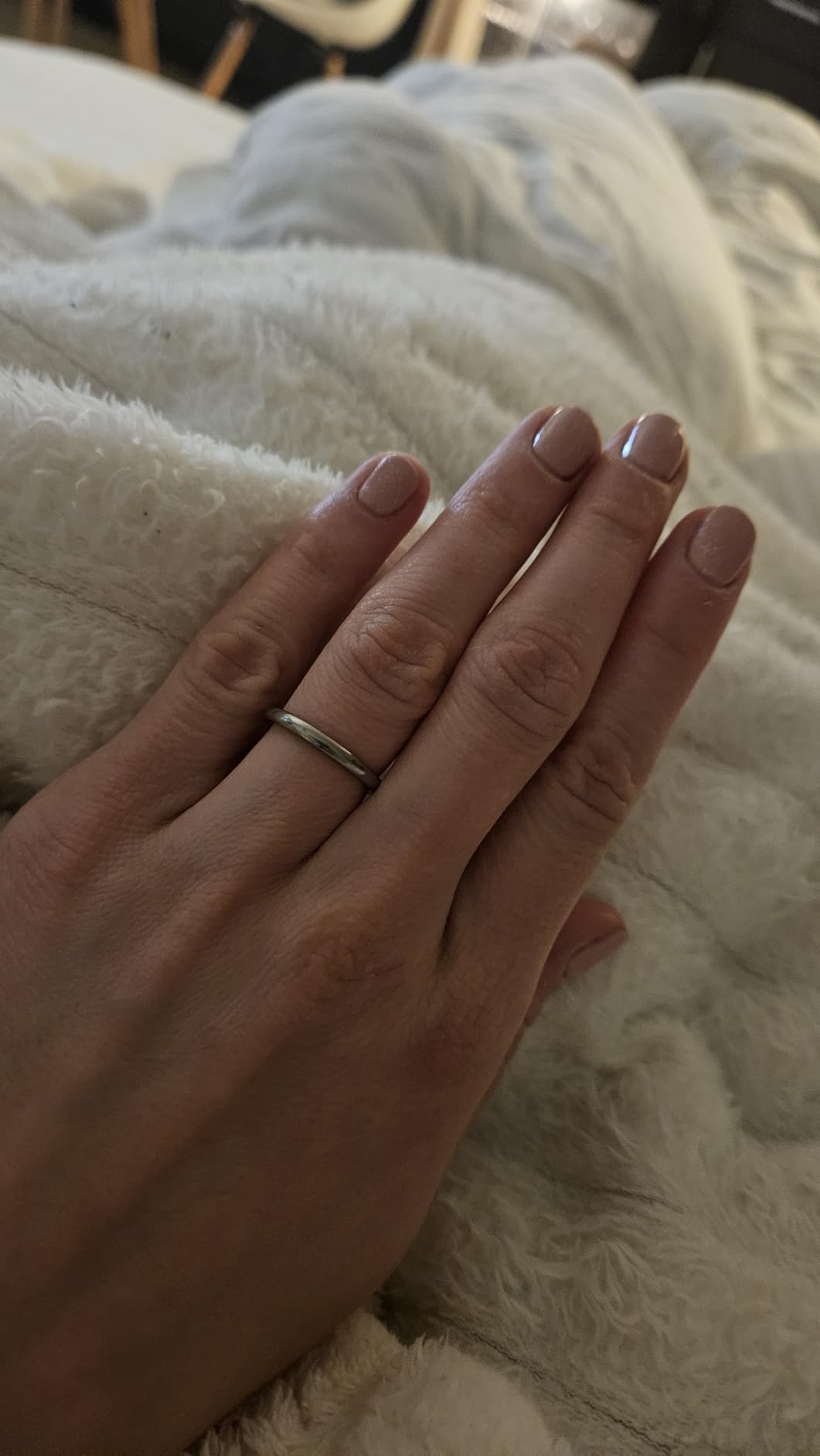 2mm 4mm 6mm 8mm 10mm Titanium Ring Plain Dome High Polished Wedding Band Comfort Fit Size 3-15 customer photo 1