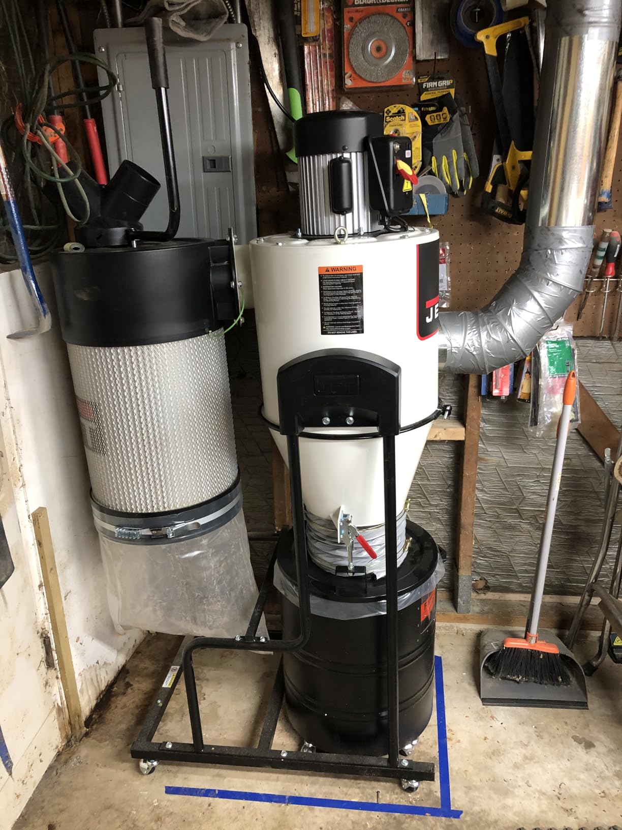 JET Cyclone Dust Collector, 2-Micron Filter, 1-1/2 HP, 115V 1Ph (JCDC-1.5) customer photo 2