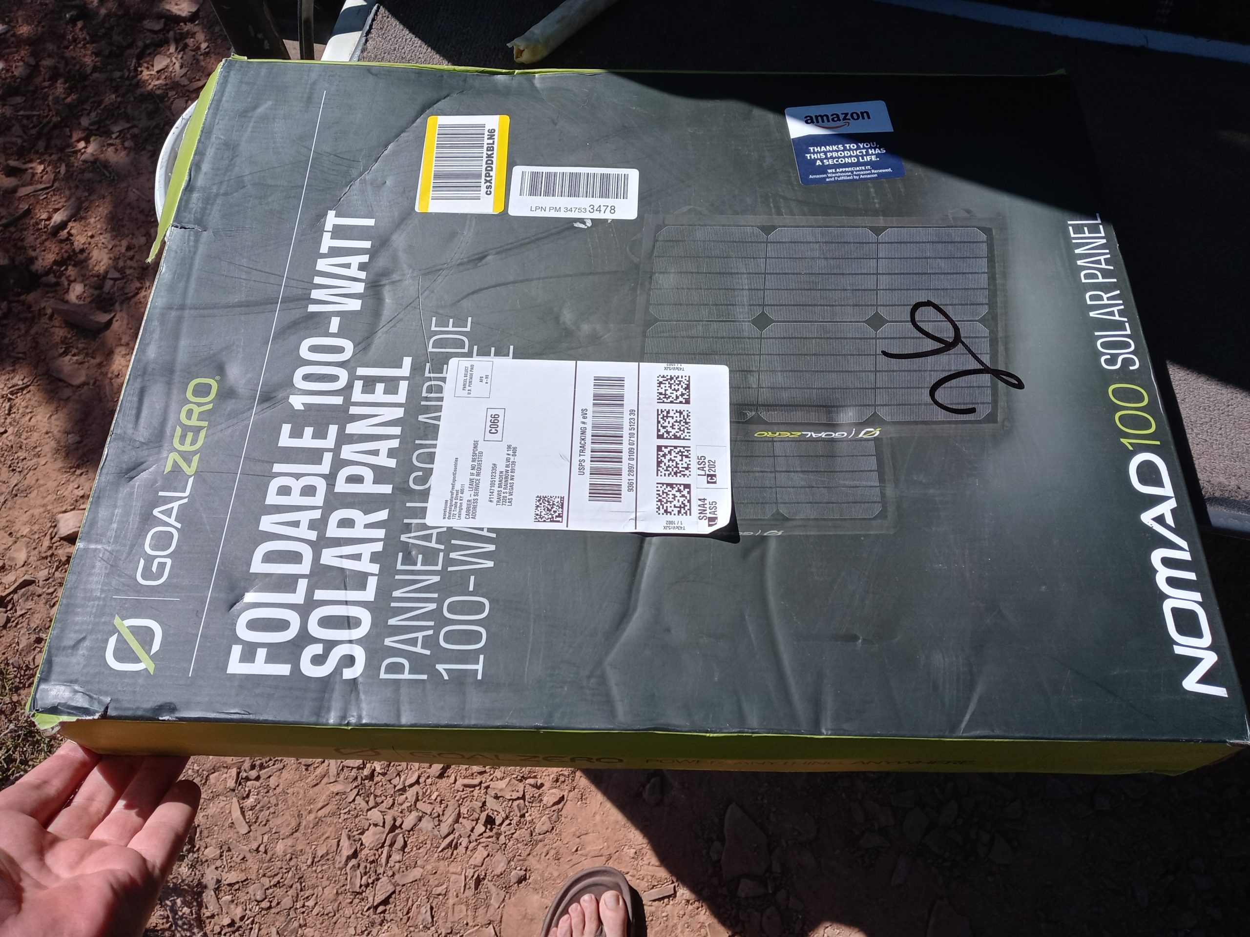 Nomad 100 Watt Monocrystalline Portable Solar Panel customer photo 1