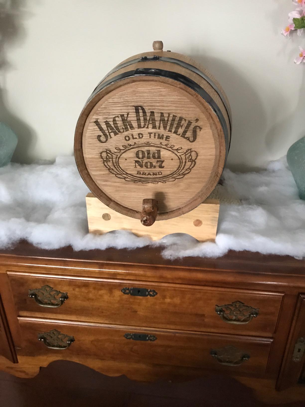 Red Head Barrels - Custom Engraved 20 Liter Oak Barrels for Aging Whiskey, Rum, Tequila, Bourbon, Scotch and Wine, Aged and Charred Oak Barrel for Custom Personalized Exclusive Home Distilling customer photo 2