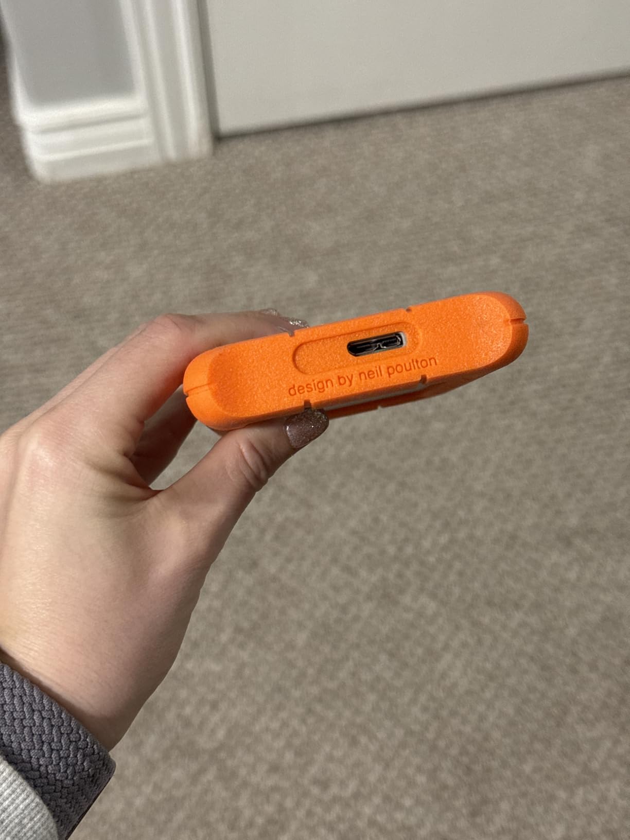 LaCie Rugged Mini Portable External Hard Drive, 4TB, 2.5-Inch, for PC, Mac, iPad, and iPhone, with Data Rescue Service customer photo 1