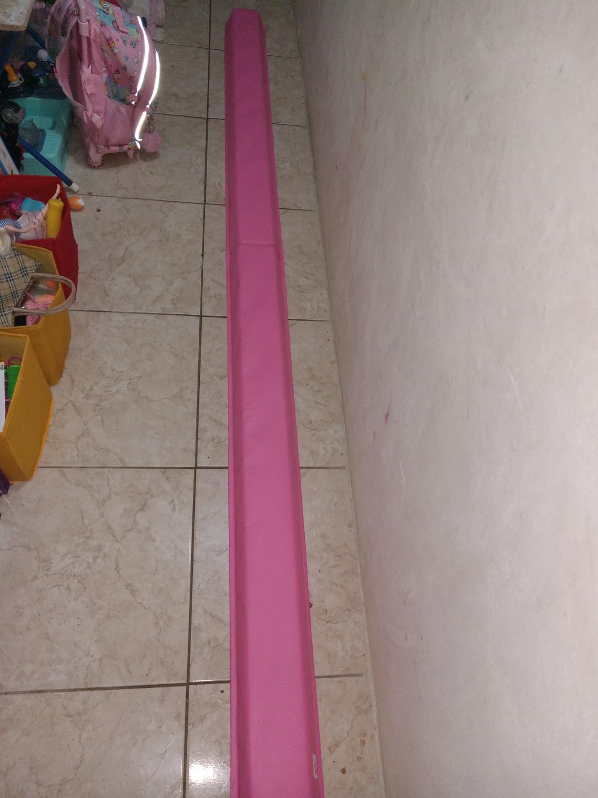 We Sell Mats 9 ft Folding Foam Balance Beam Bar, Portable Gymnastics Equipment for Gymnast, Children or Cheerleaders customer photo 2