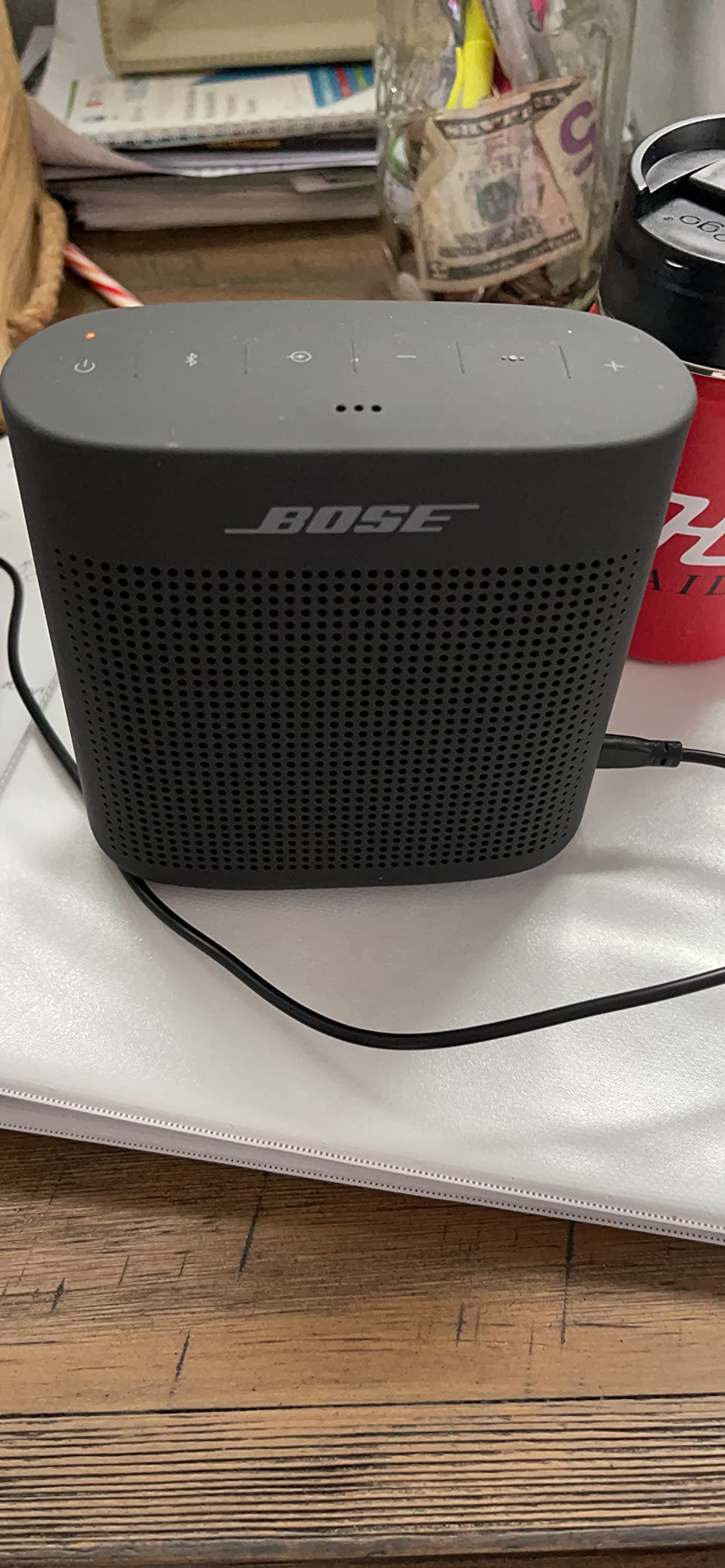 Bose SoundLink Color II: Portable Bluetooth, Wireless Speaker with Microphone- Soft Black customer photo 2