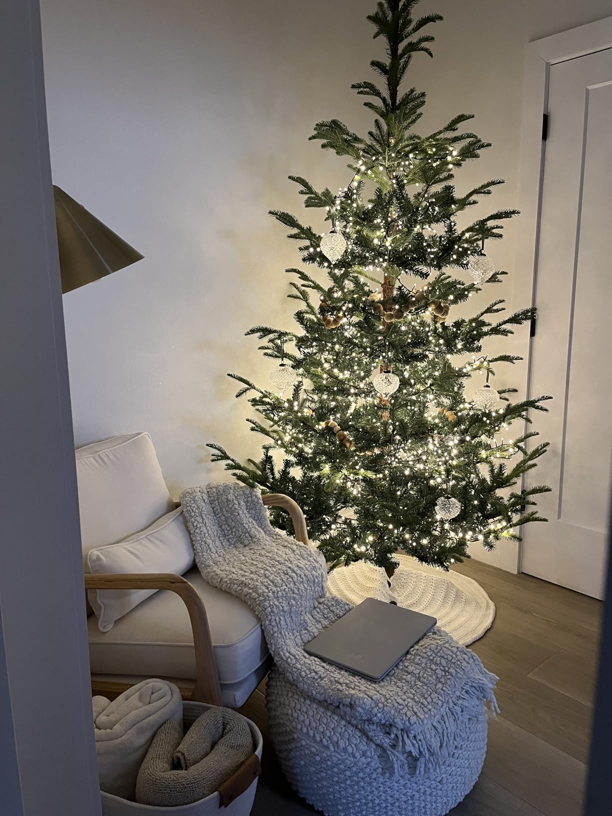 National Tree Company 7.5 ft Unlit Norwegian Spruce Artificial Christmas Tree, 1,325 Tips, Includes Stand, Green customer photo 1