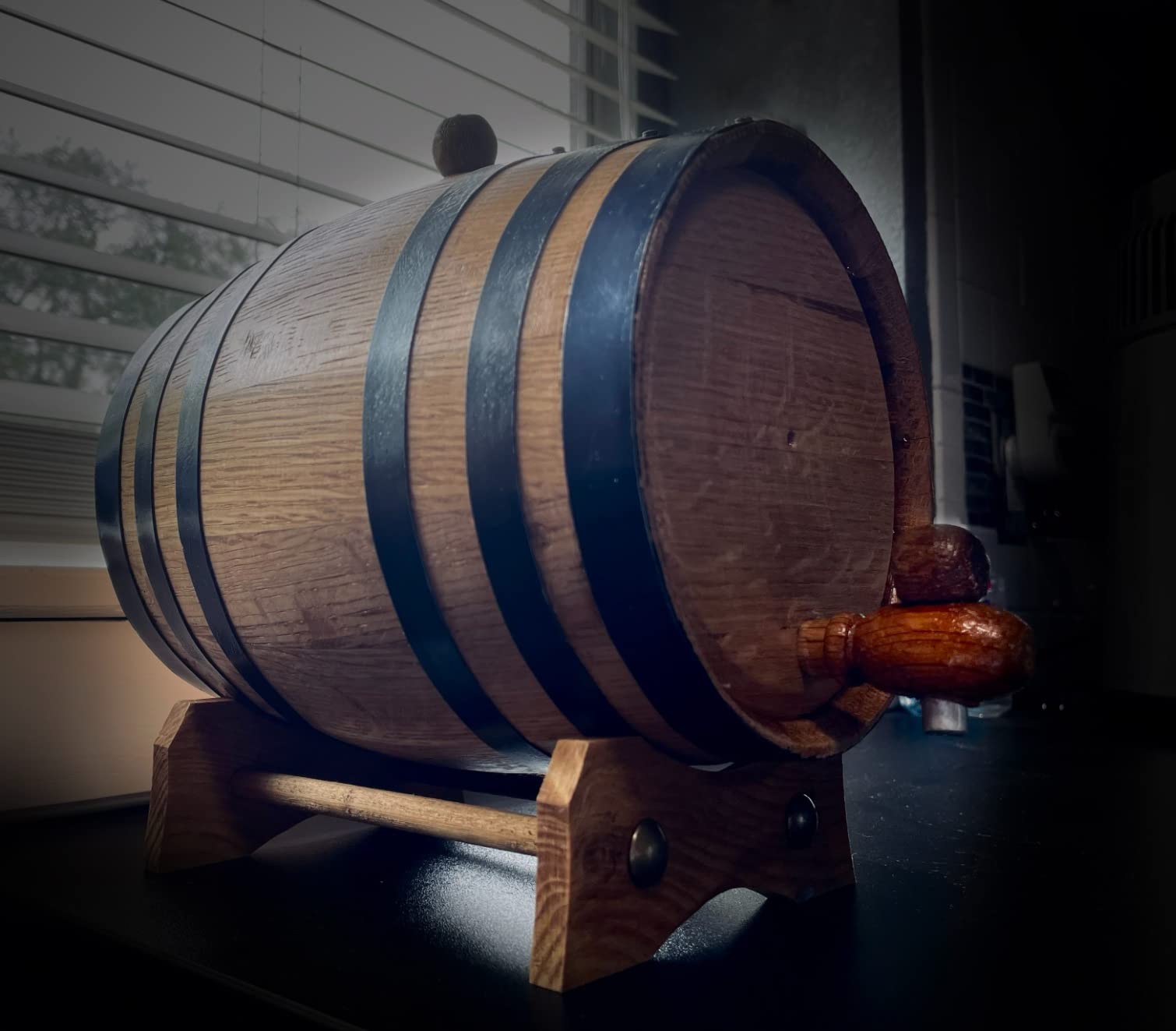 5 Liters American Oak Aging Barrel | Handcrafted using American White Oak | Age your own Whiskey, Beer, Wine, Bourbon, Tequila, Hot Sauce & More customer photo 2