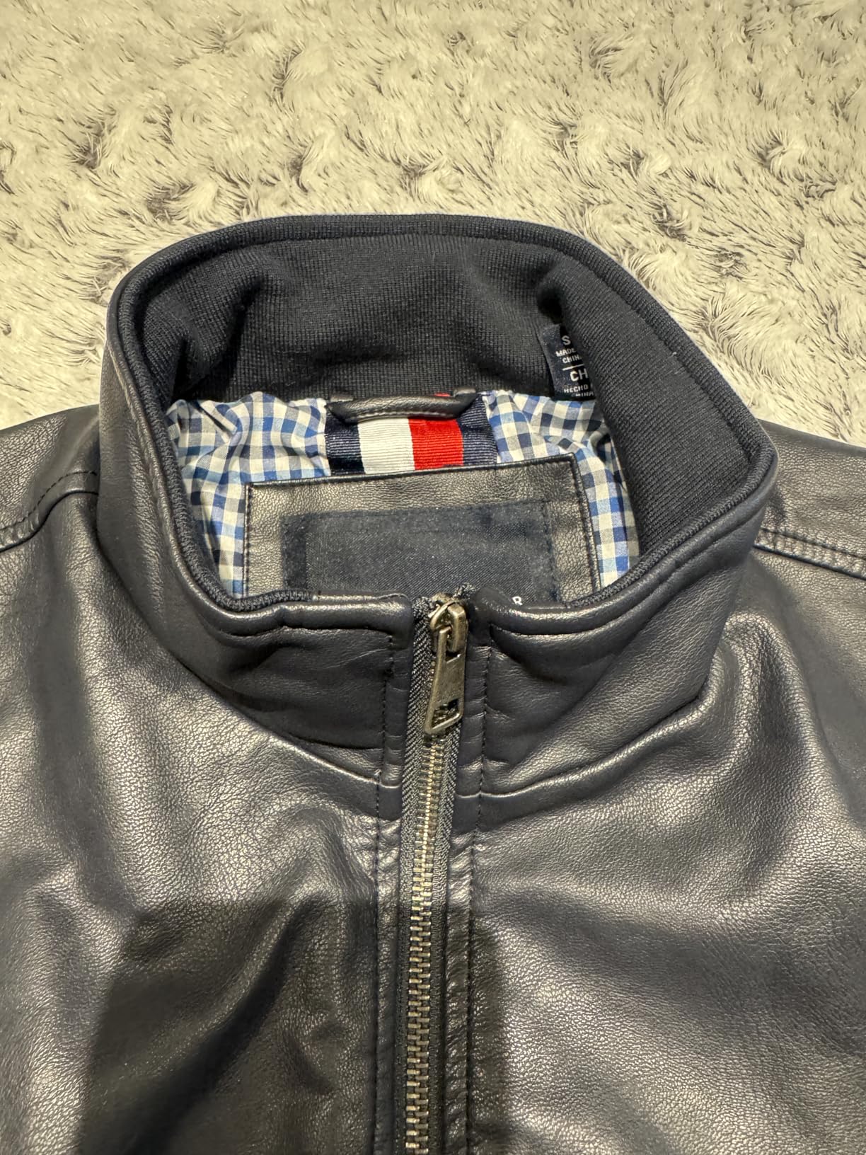 Adaptive Men's Tommy Hilfiger Men's Smooth Lamb Touch Faux Leather Unfilled Bomber customer photo 1