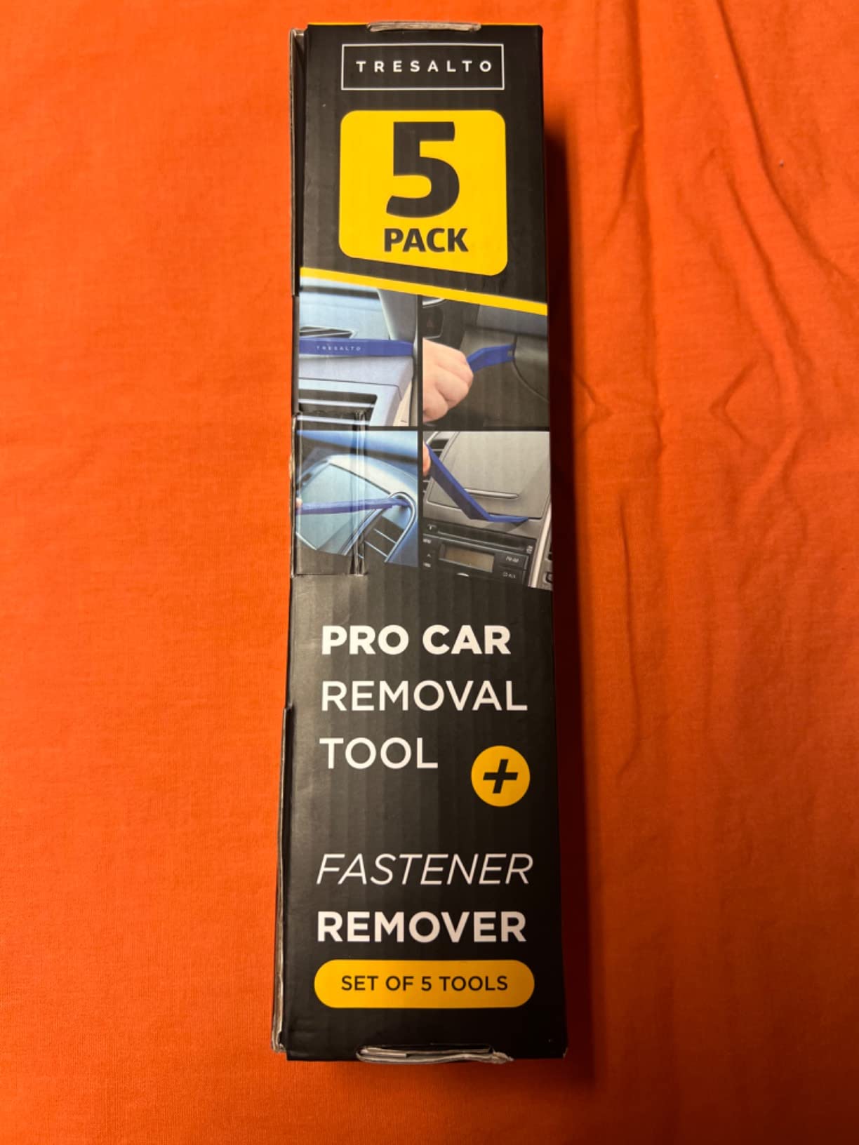 Tresalto Auto Trim Removal Tool Kit - 5 Piece Set for Dash, Door Panel, Clip Remover - Scratch-Resist Nylon Pry Tools for Interior Car Trims Work customer photo 1