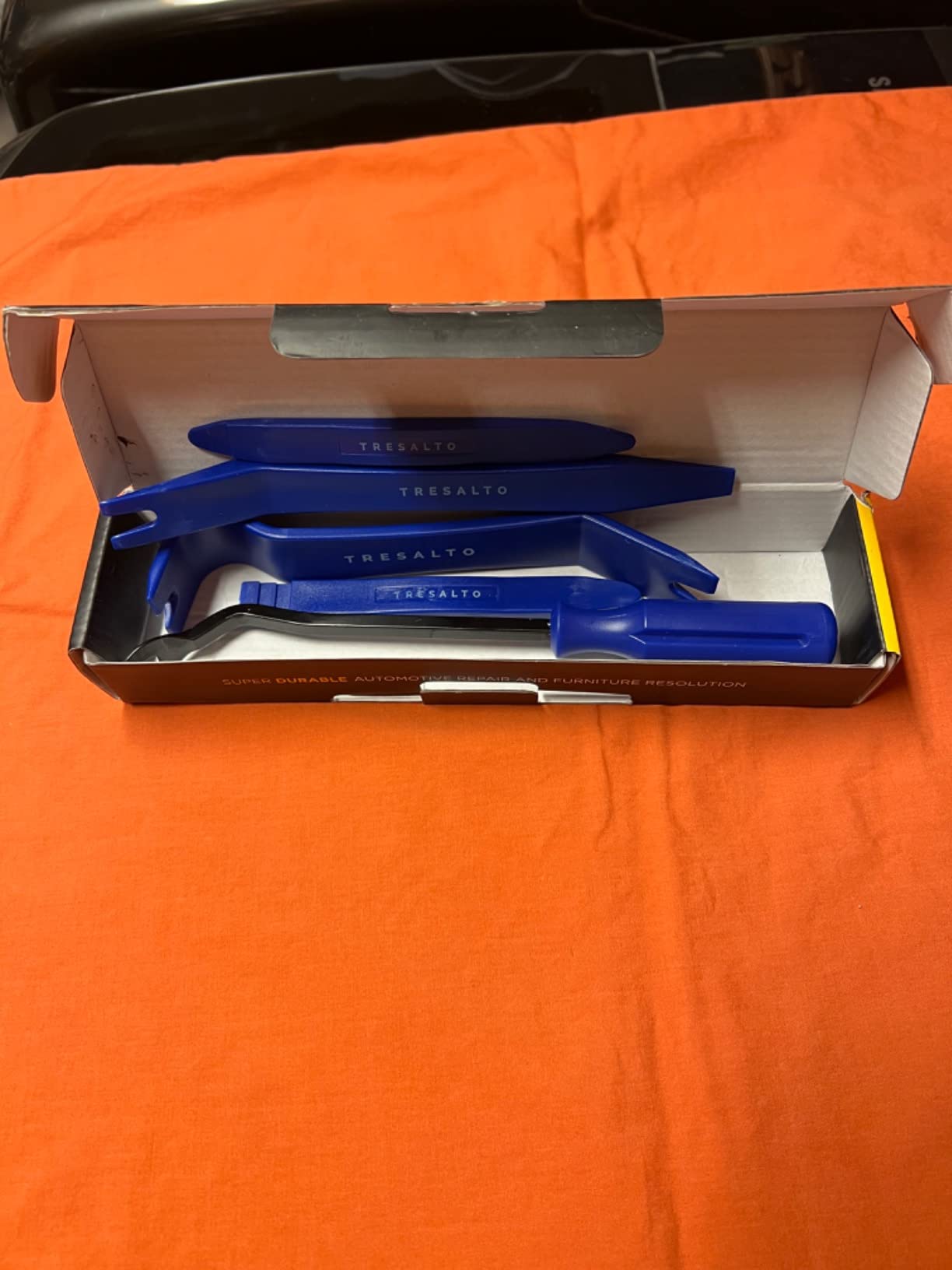 Tresalto Auto Trim Removal Tool Kit - 5 Piece Set for Dash, Door Panel, Clip Remover - Scratch-Resist Nylon Pry Tools for Interior Car Trims Work customer photo 2