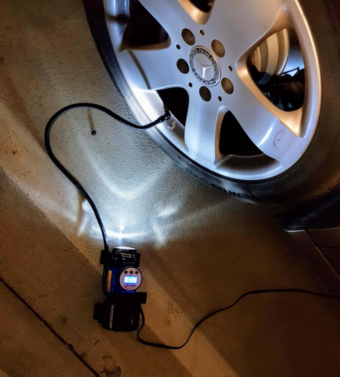 EPAuto 12V DC Portable Air Compressor Pump, Digital Tire Inflator customer photo 2