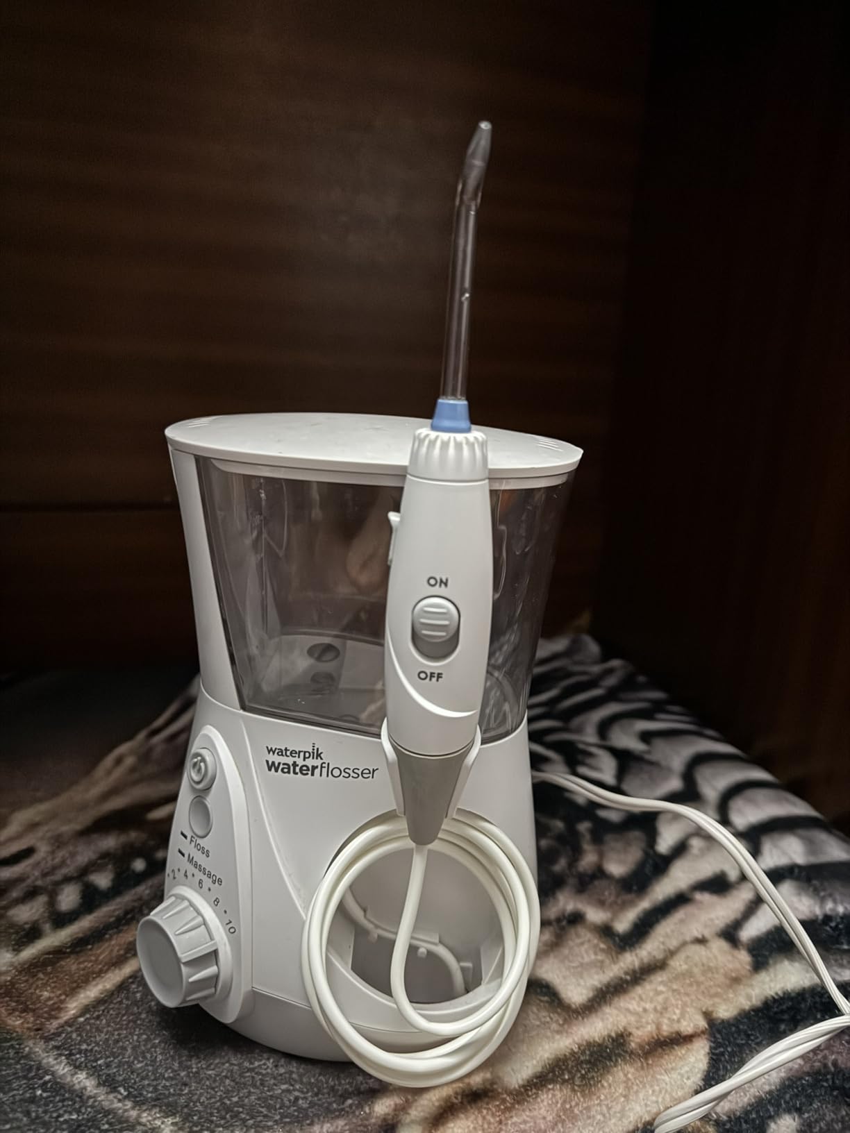 Aquarius Water Flosser For Teeth Cleaning, Gums, Braces, Dental Care, Electric Power With 10 Settings, 7 Tips For Multiple Users And Needs, ADA Accepted, Black WP-662 customer photo 1