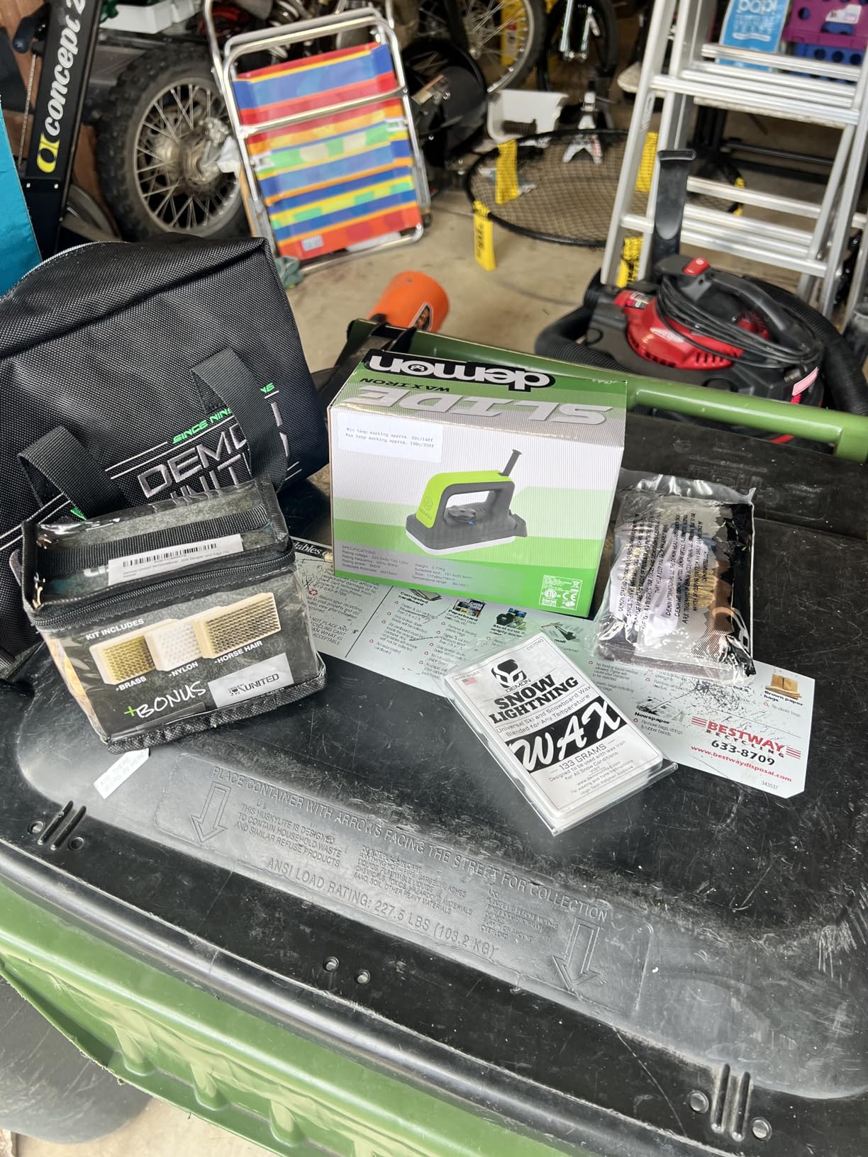Demon Complete Ski Tune Kit with Wax and Brush Kit - Snowboard Tuning Kit Also Includes Made in USA Wax customer photo 1