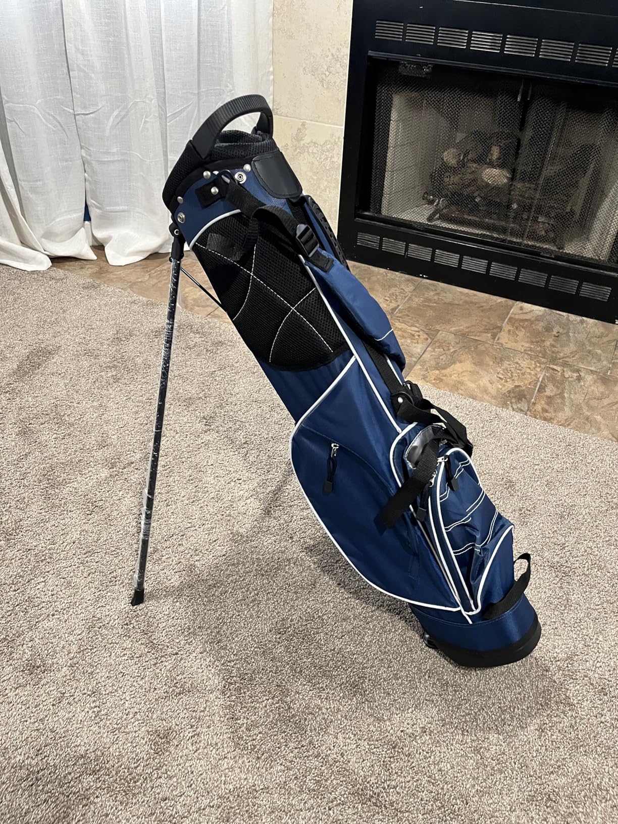 Tangkula Golf Stand Bag, Lightweight Organized Golf Bag, Easy Carry Shoulder Bag with 4 Way Dividers and 4 Pockets for Extra Storage customer photo 2