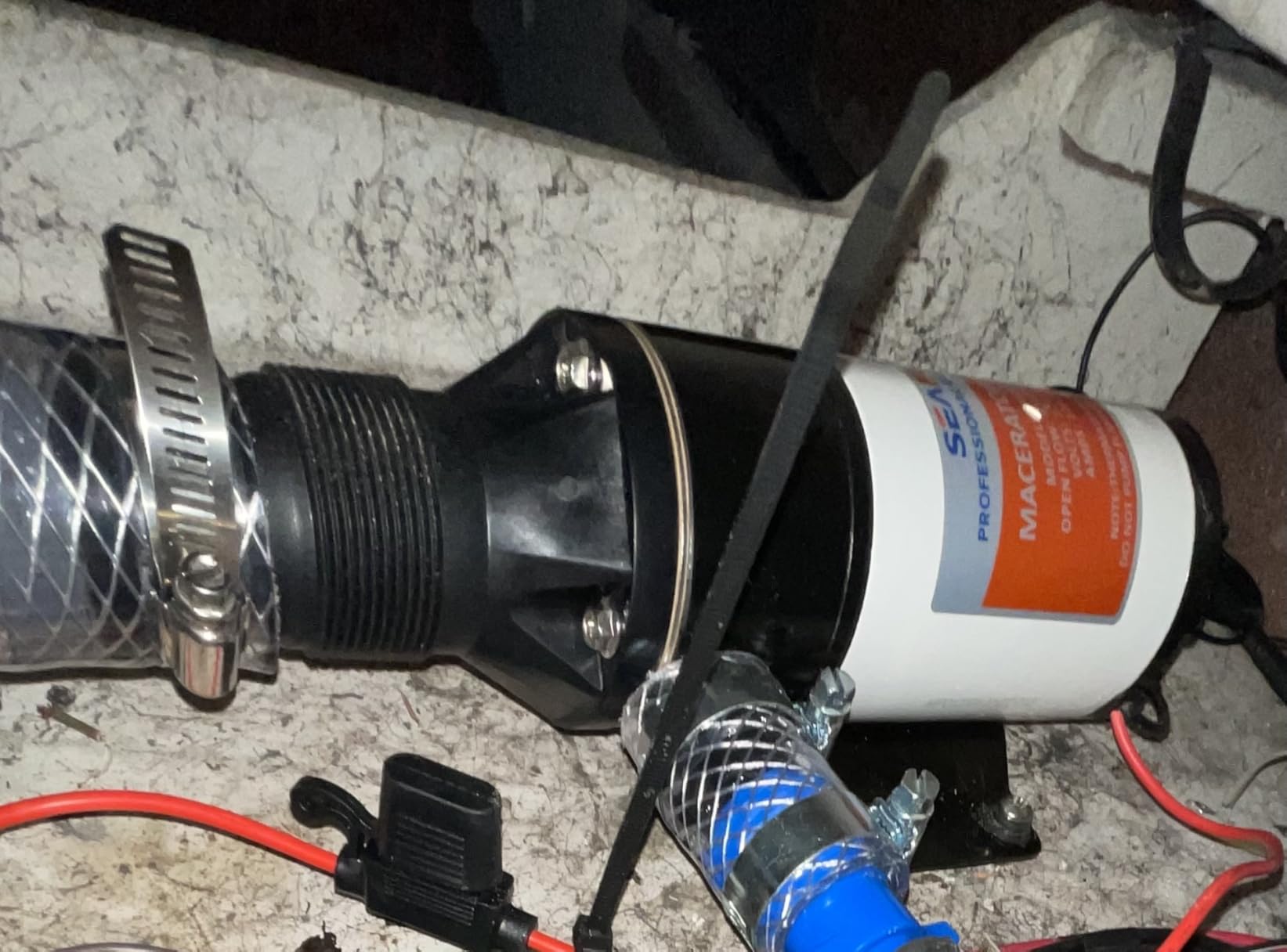 SEAFLO 01 Series Macerator Pump - 12V, 12 GPM (45 LPM) Open Flow, Self-Priming, Anti-Clog, Run-Dry, Heavy-Duty for RV, Boats, Yachts, Camper, & Marine, CE & Rohs Certified, 4-Year Warranty customer photo 2