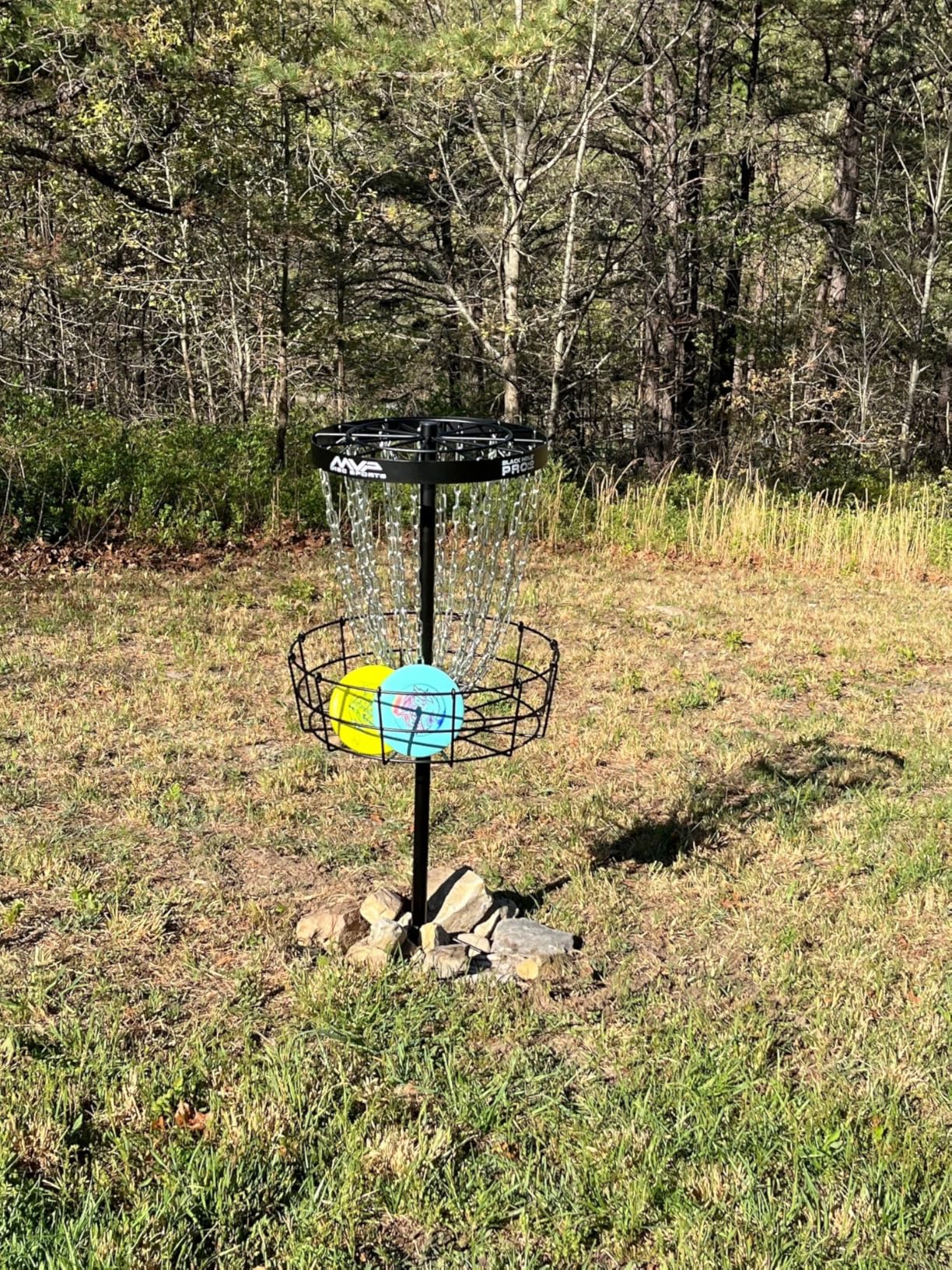 MVP Disc Sports Black Hole Pro HD 24-Chain Portable Disc Golf Basket Target customer photo 1