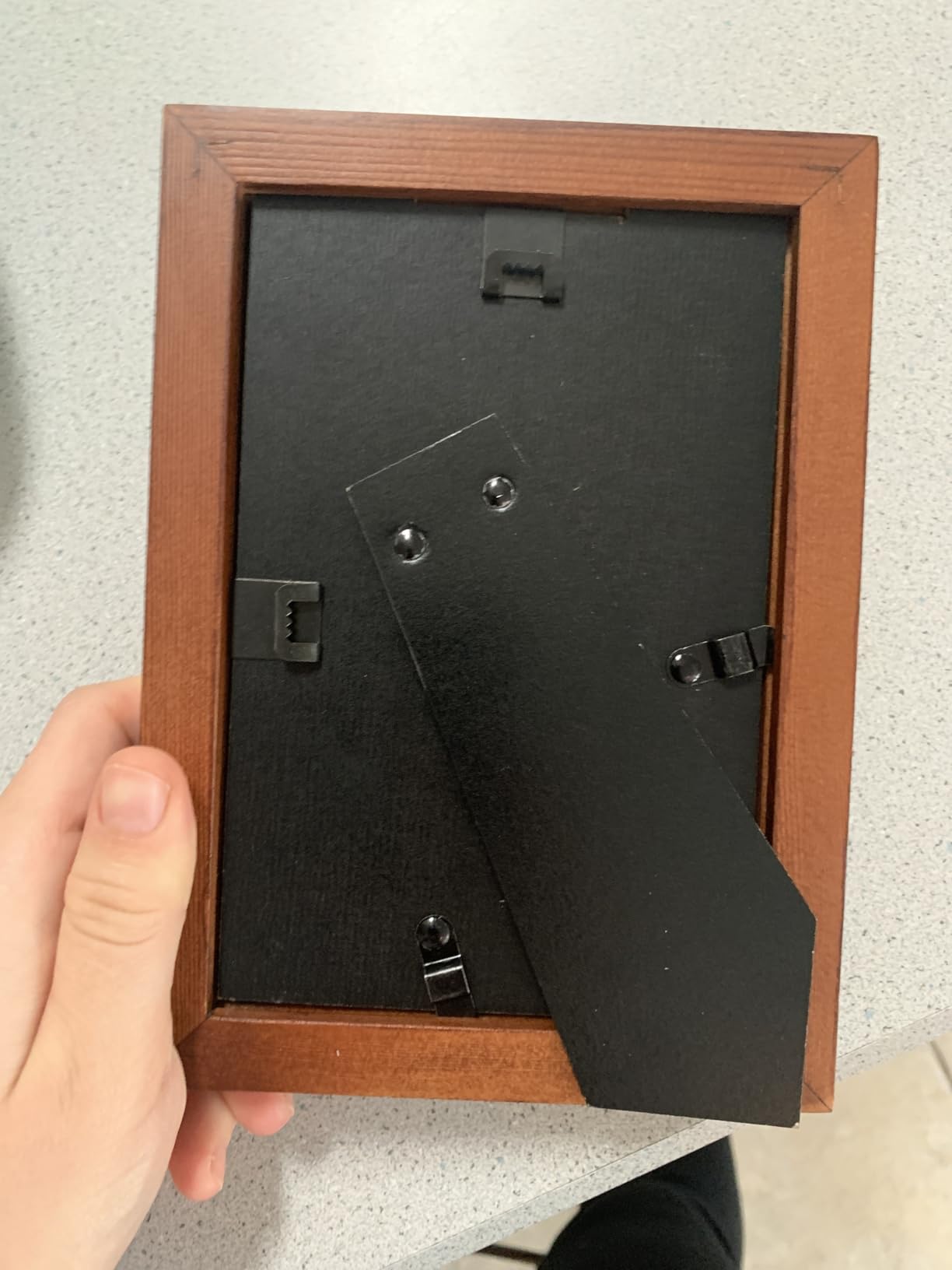 RPJC 5x7 Picture Frames Made of Solid Wood High Definition Glass for Table Top Display and Wall Mounting Photo Frame Black customer photo 1