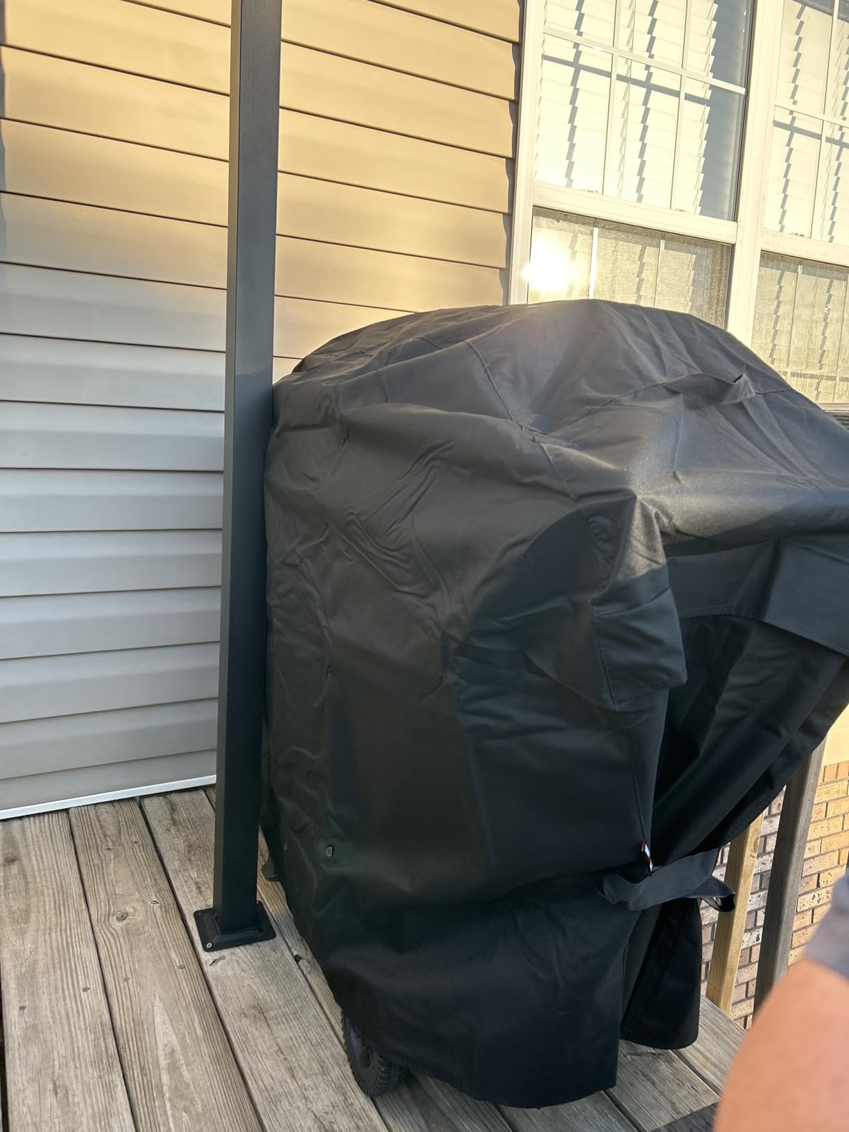 Unicook 50 Inch Outdoor BBQ Grill Cover with Air Vents/Handles/Straps, Heavy Duty Waterproof, Fade Resistant, Fits for Weber Char-Broil Nexgrill 2-3 Burner Gas Grills etc customer photo 1