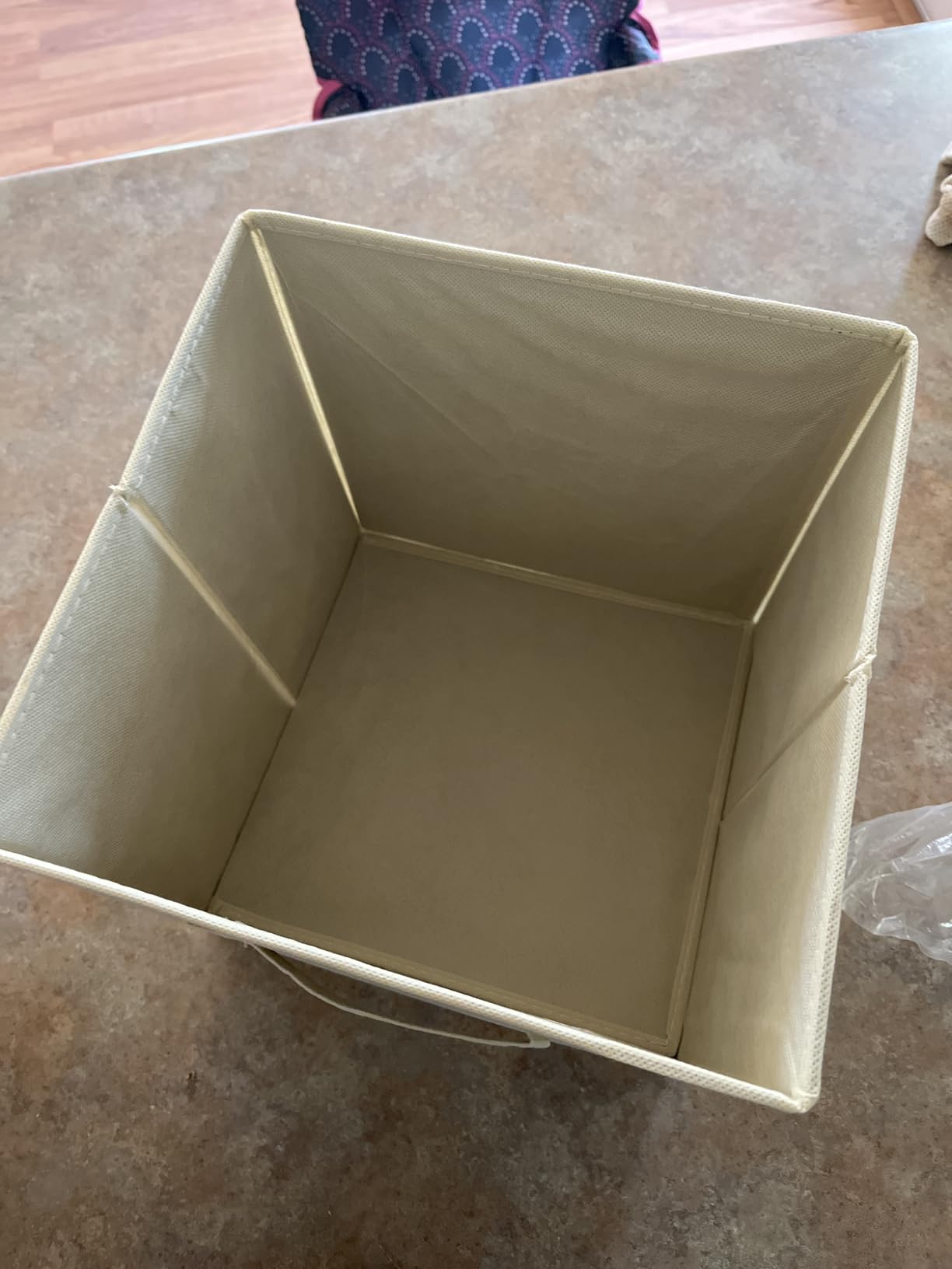 Amazon Basics Collapsible Fabric Storage Bins Organizer with Handles, Sturdy, Foldable, 10.5