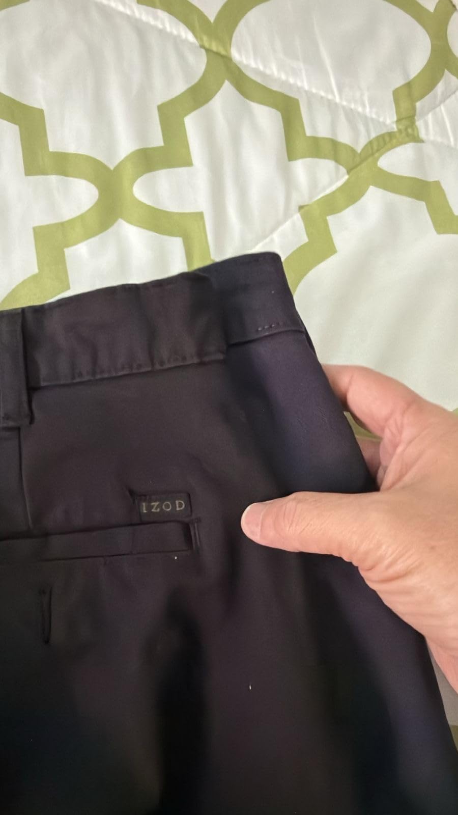 Izod Men's Saltwater Stretch Flat-Front Chino Pants customer photo 1