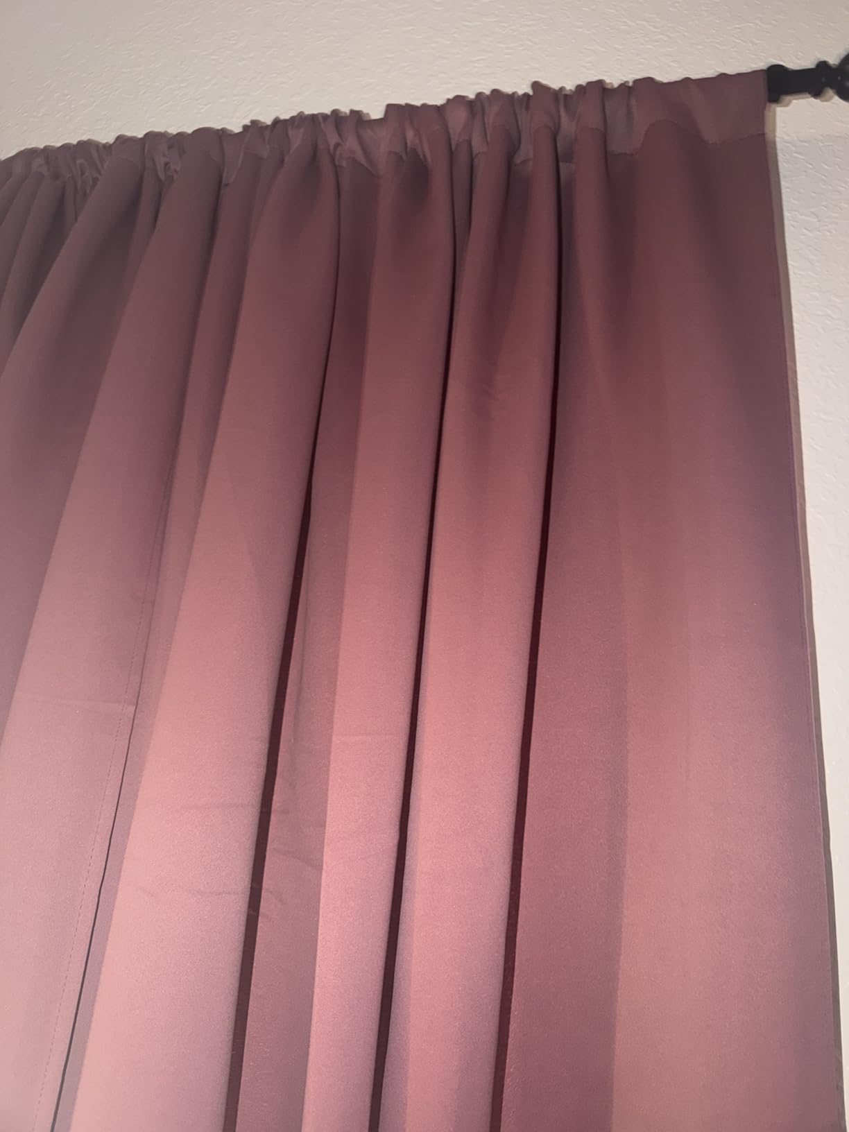 RYB HOME Grey Blackout Curtains - Thermal Insulated Noise Reducing Energy Efficiency Small Window Decor for Kitchen Bedroom Bathroom, 42 inches Wide x 45 inches Long, Gray, 1 Pair customer photo 2