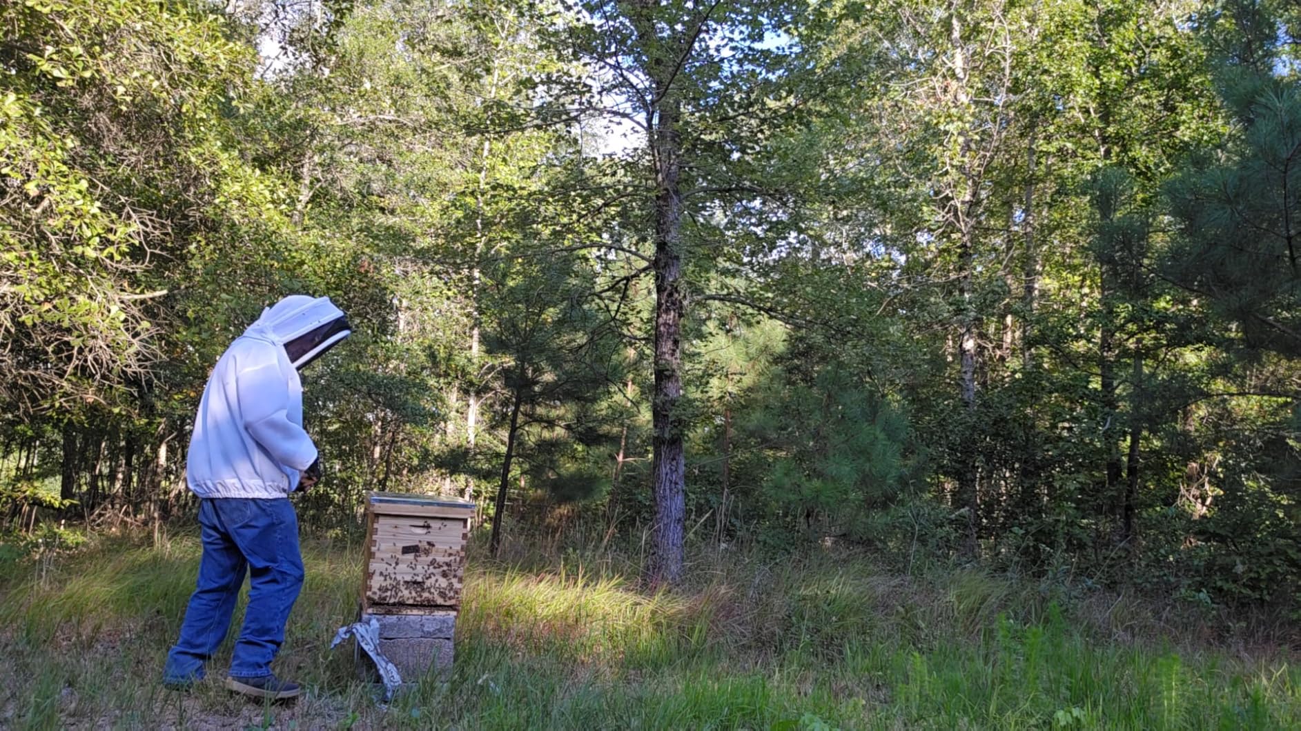 Ventilated Bee Jacket with Fencing Veil Hood - Ultra Light Air Mesh Beekeeper Jacket customer photo 1