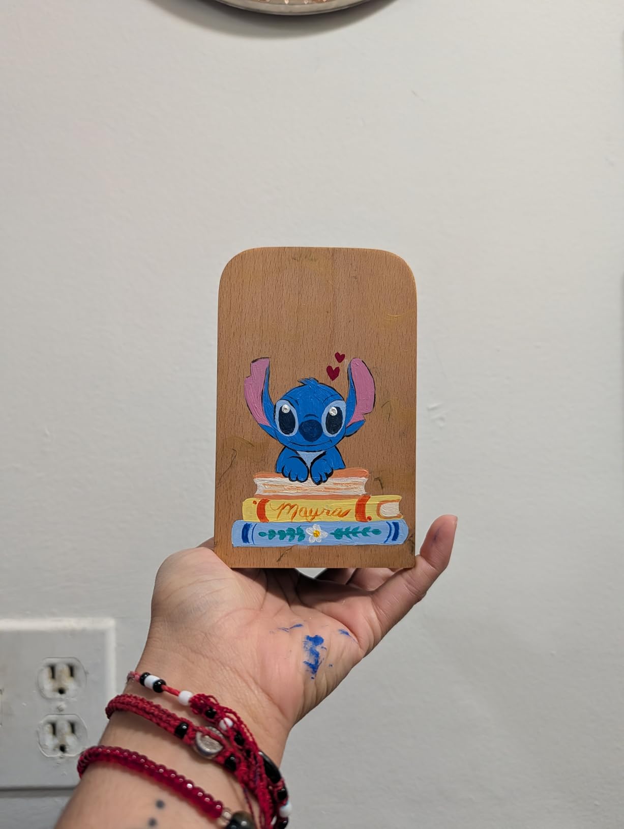 Pandapark Wood Bookends, Non-Skid Bookend for Shelves, Heavy Duty Bookends, Book Stand for Books/CDs, 1 Pair customer photo 2