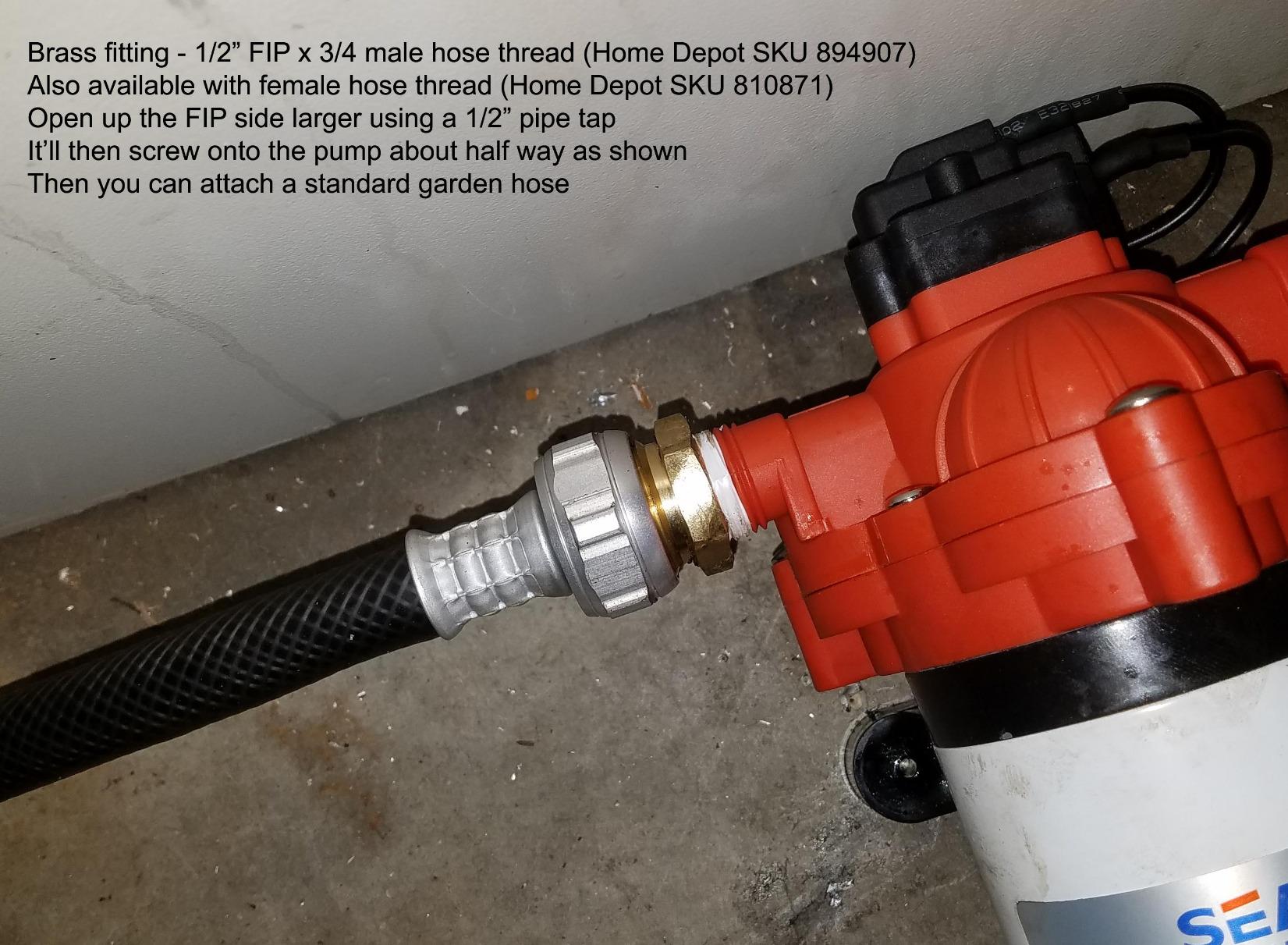 SEAFLO 33 Series 110V/115V AC Fresh Water Pump, 3.3 GPM 45 PSI Self-Priming Pressure Pump with Smart Pressure Switch, Automatic Demand Pump for RV, Caravan Marine Boat Industrial Use, 4-Year Warranty customer photo 1