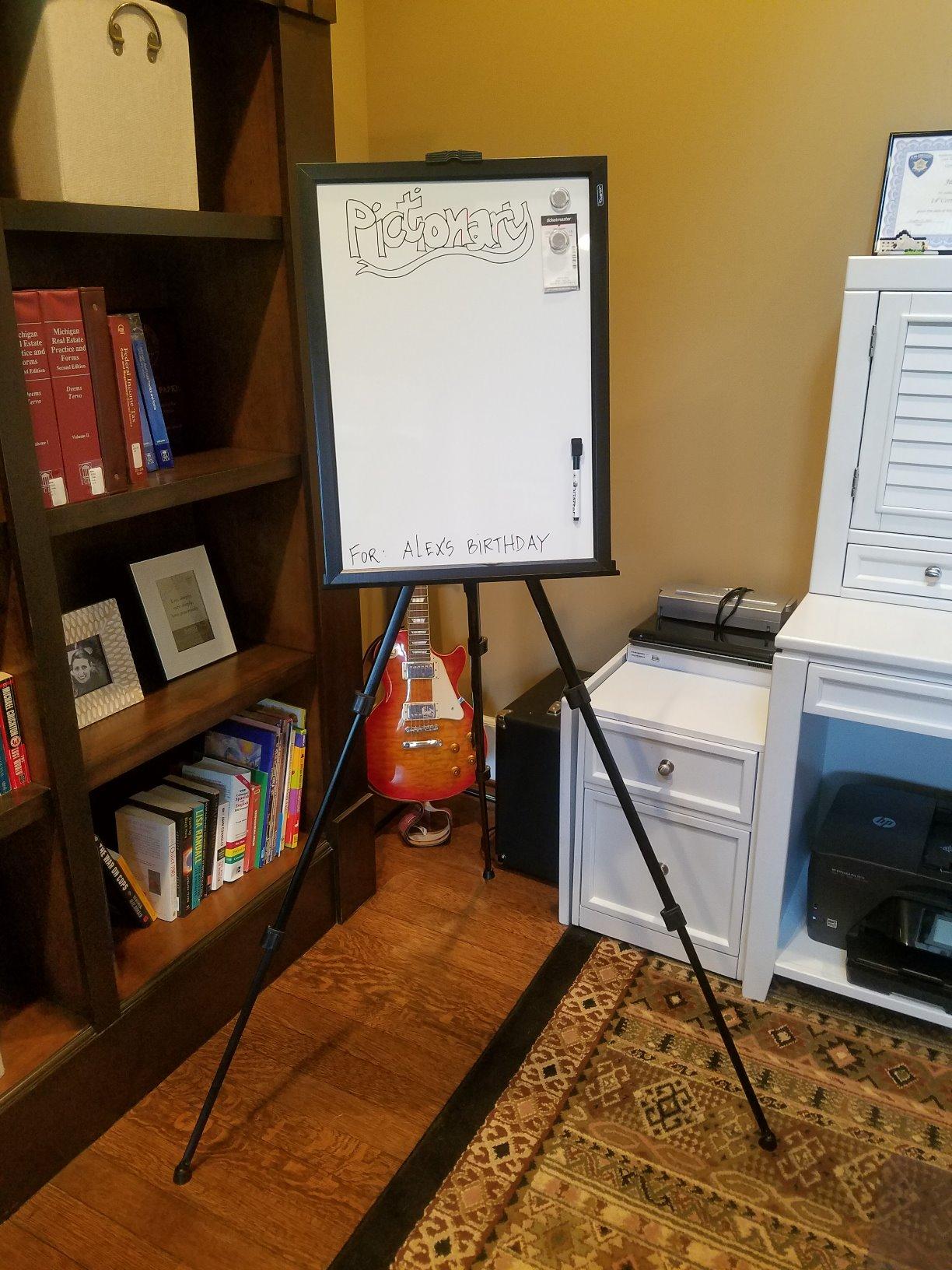 Portable Artist Easel Stand for Painting - Adjustable Height Painting Easel with Bag - Tabletop Art Easel for Painting Canvas Stand, Poster Stand & Wedding Signs Stand - Metal Tripod - 17x66 inches customer photo 2