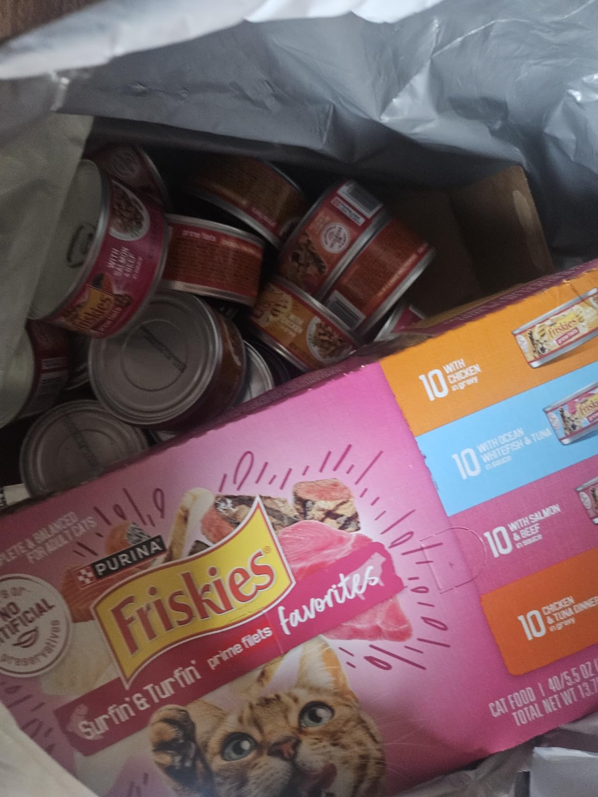 Purina Friskies Gravy Wet Cat Food Variety Pack, Surfin' and Turfin' Prime Filets Favorites - (Pack of 40) 5.5 oz. Cans customer photo 2