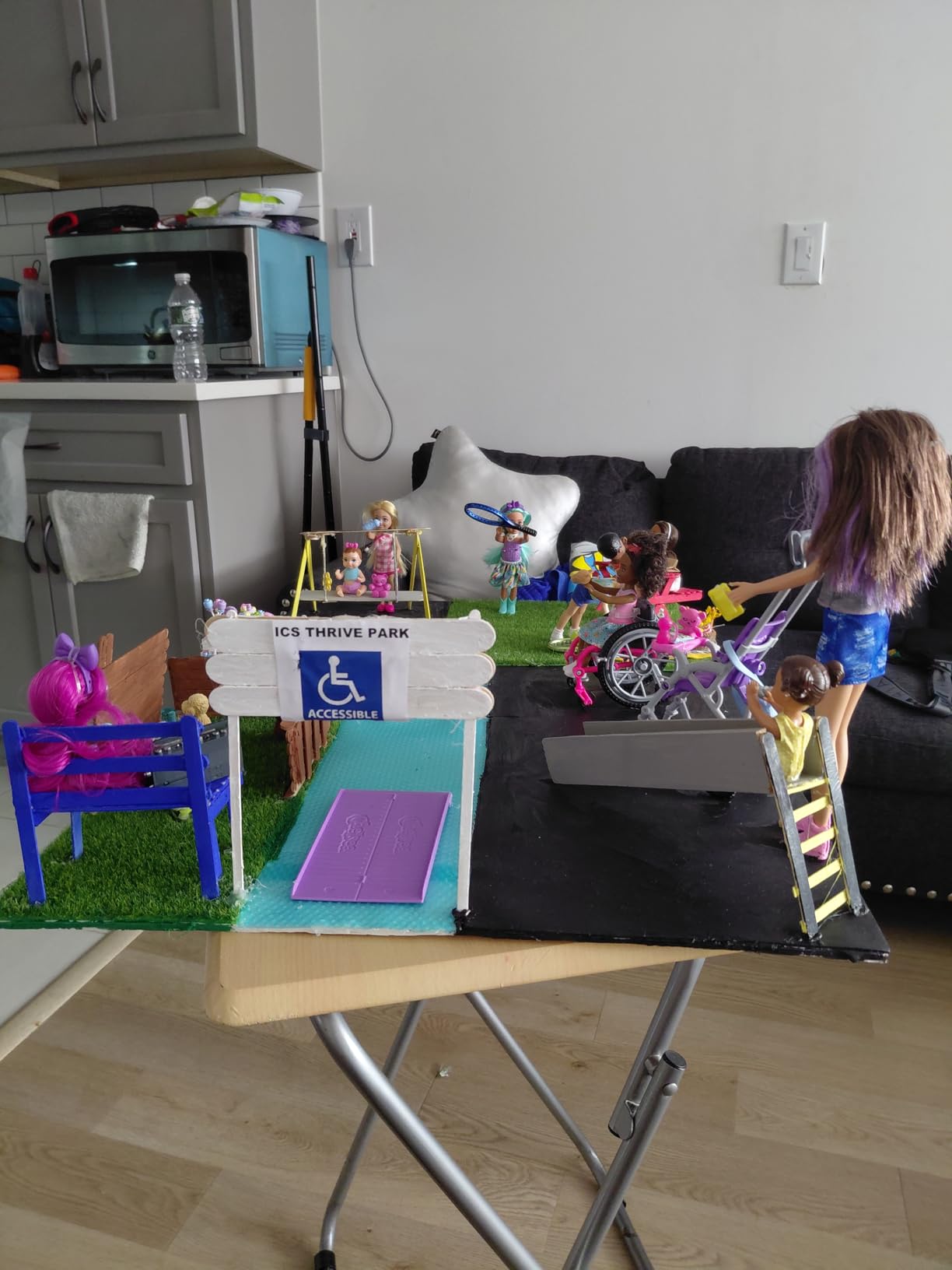 Barbie Babysitting Playset with Skipper Doll, Baby Doll, Bouncy Stroller and Themed Accessories customer photo 2