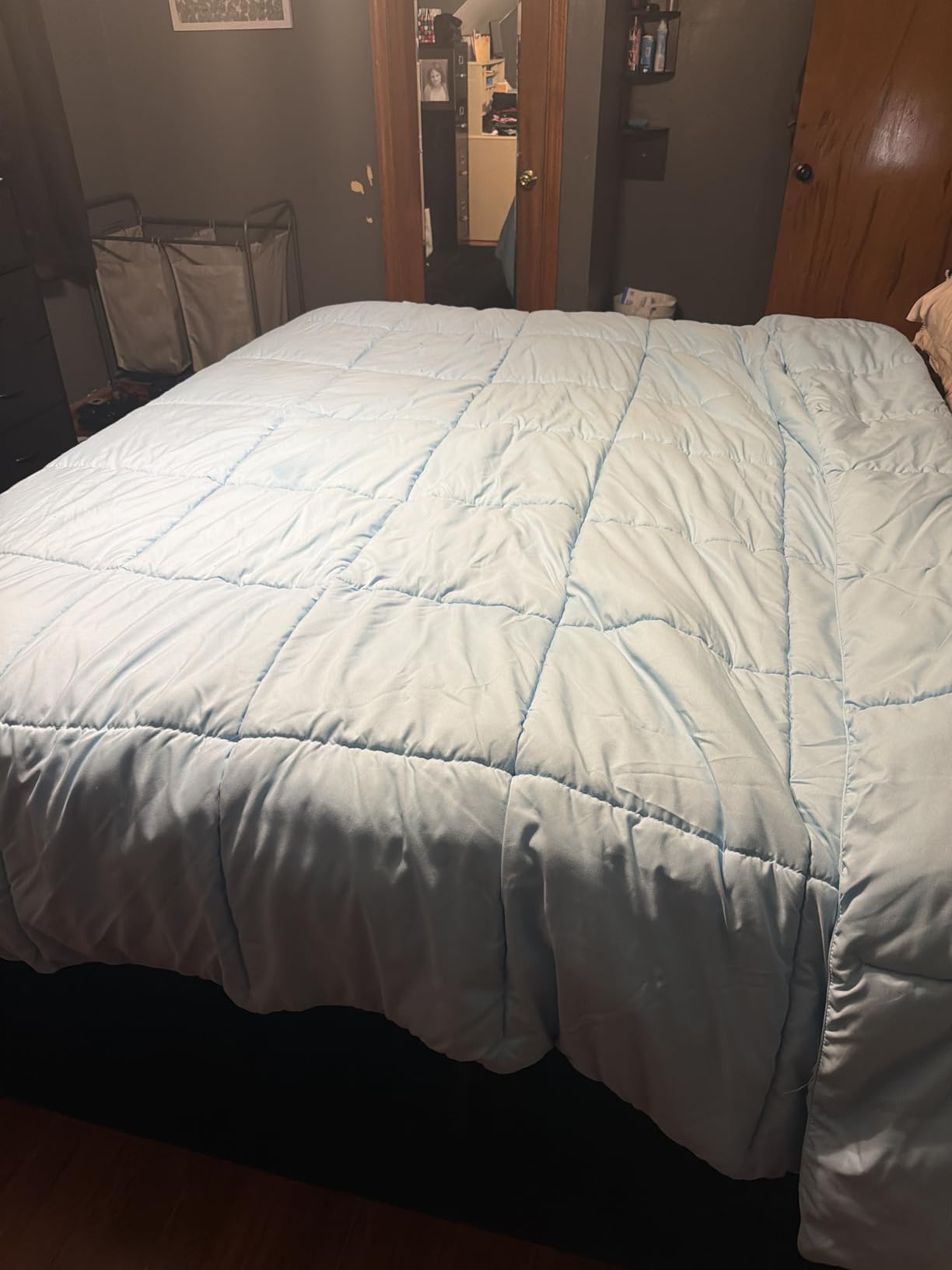 Beckham Luxury Linens Full/Queen Size Comforter - 1600 Series Down Alternative Home Bedding & Duvet Insert - Slate Gray customer photo 1