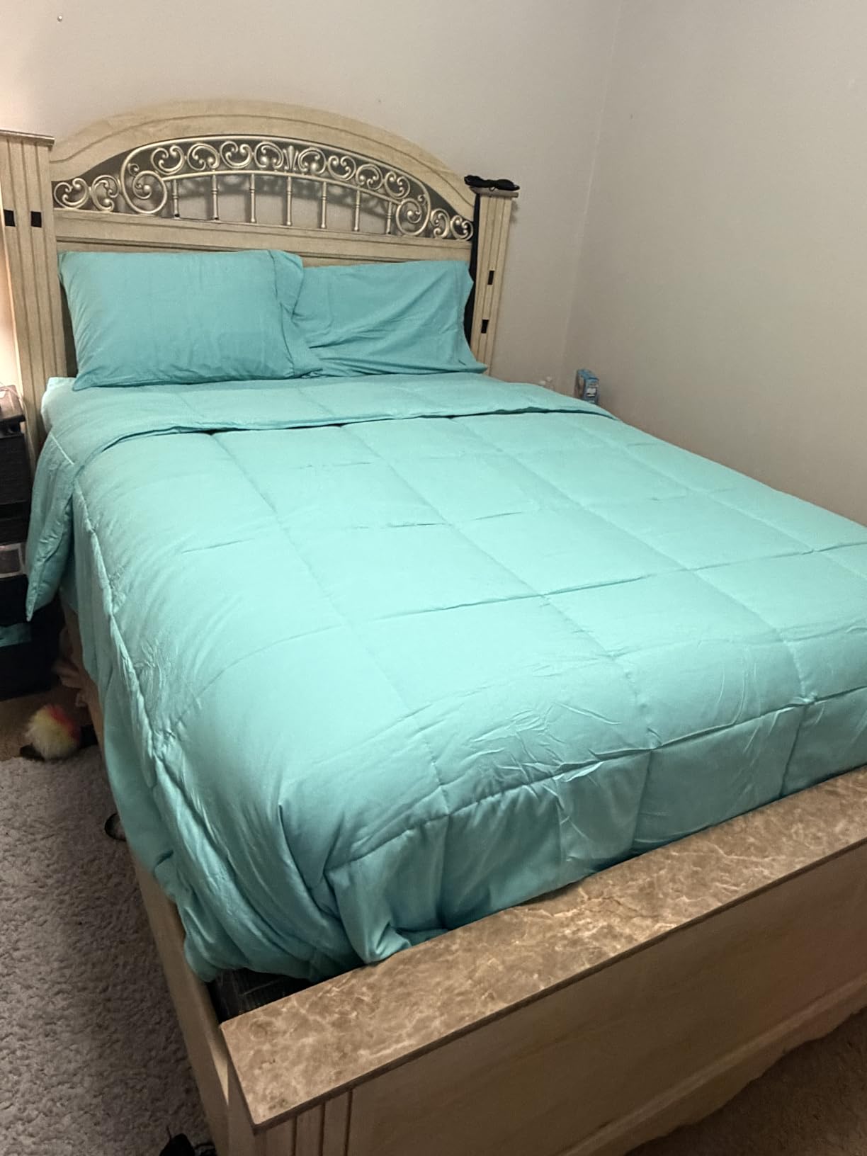Bare Home Queen Sheet Set - 1800 Ultra-Soft Microfiber Queen Bed Sheets - Double Brushed - Deep Pockets - Easy Fit - 4 Piece Set - Bedding Sheets & Pillowcases (Queen, Grey) customer photo 1