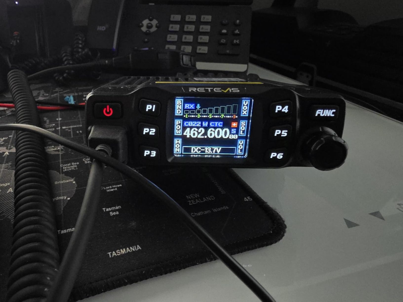 Retevis RT95 Dual Band Mobile Radio, Long Range Ham Radio with Antenna, 180 Degree Rotatable LCD Display, Mic Gain, Chirp, DTMF, 2m 70cm Mini Mobile Transceiver for RV Camping customer photo 2
