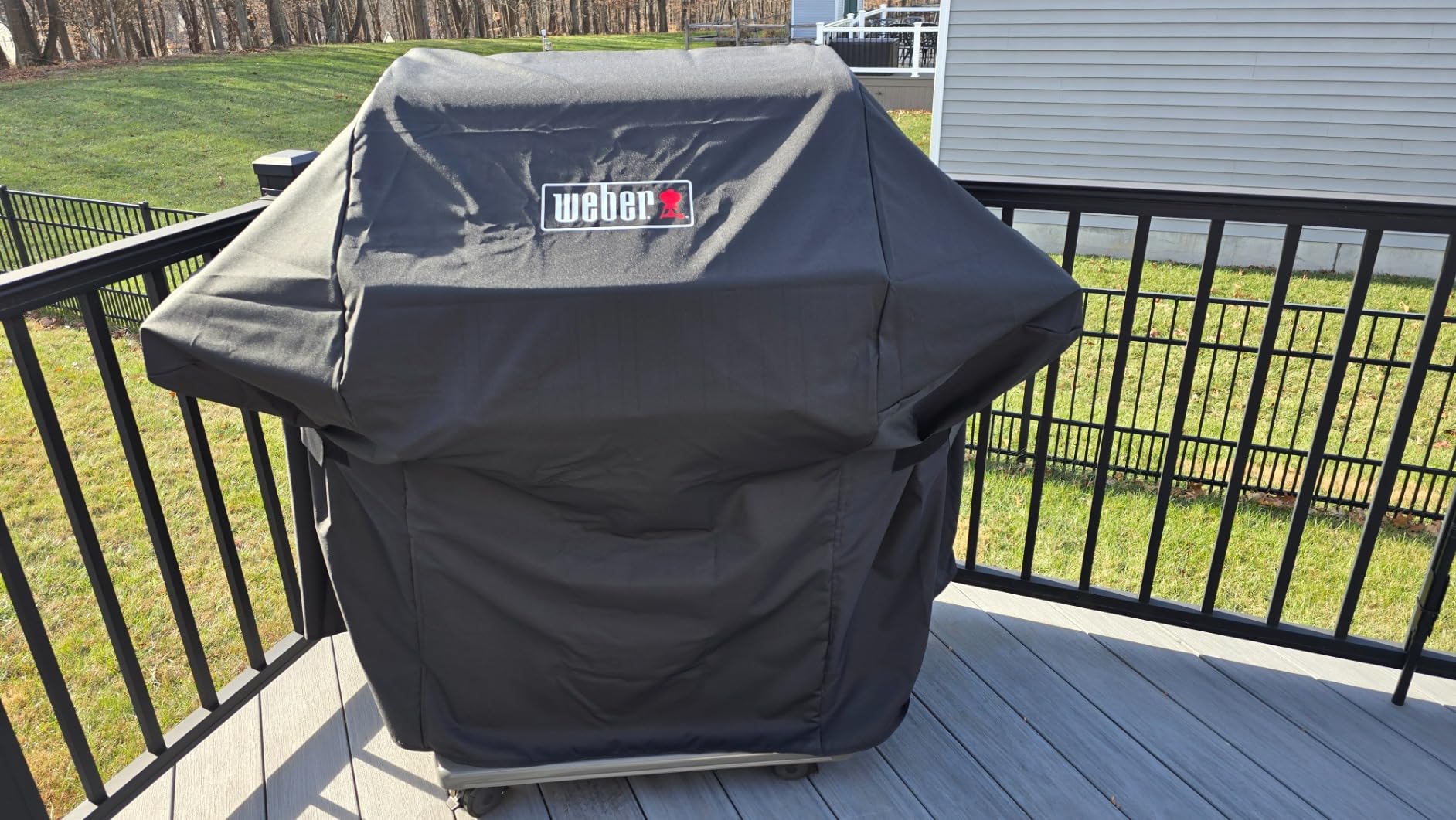 Weber Premium Outdoor Grill Cover, Black - Water-Resistant Cover for Spirit 2 & 3-Burner Gas Grills (2025+), Spirit II 2-Burner (2016-2024), Fits Any Grill Widths Up to 48 Inches - Grill Accessories customer photo 1