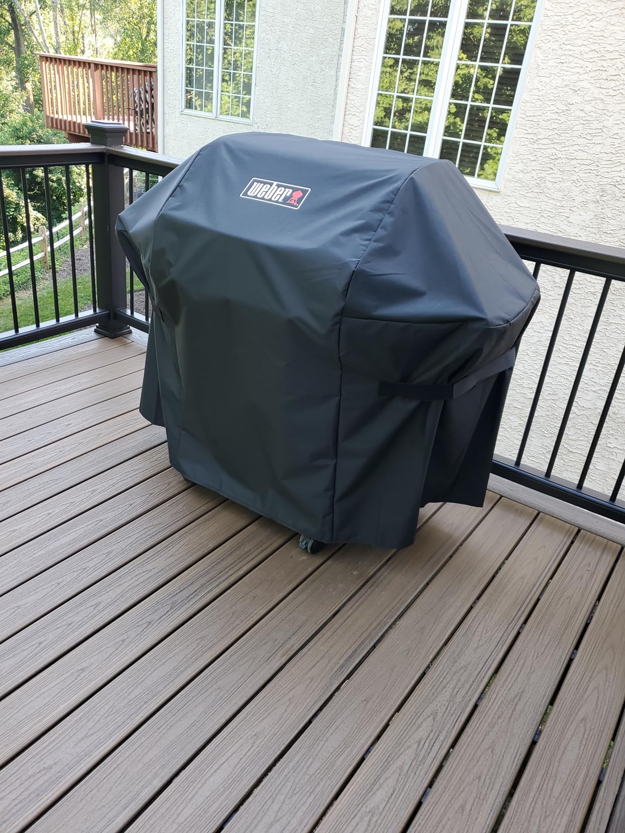 Weber Premium Outdoor Grill Cover, Black - Water-Resistant Cover for Spirit 2 & 3-Burner Gas Grills (2025+), Spirit II 2-Burner (2016-2024), Fits Any Grill Widths Up to 48 Inches - Grill Accessories customer photo 2