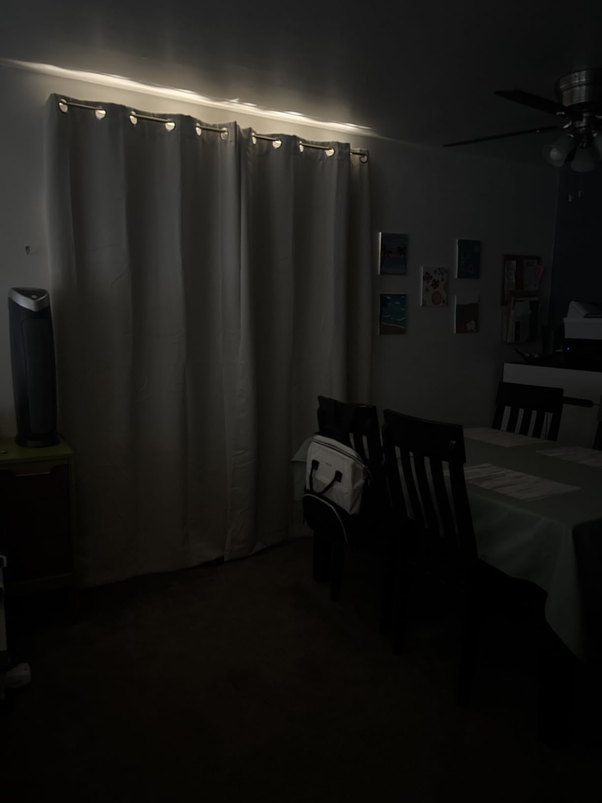 NICETOWN 100% Blackout Window Curtain Panels, Cold and Full Light Blocking Drapes with Black Liner for Nursery, 84 inches Drop Thermal Insulated Draperies (White, 2 Pieces, 52 Wide Each Panel) customer photo 1