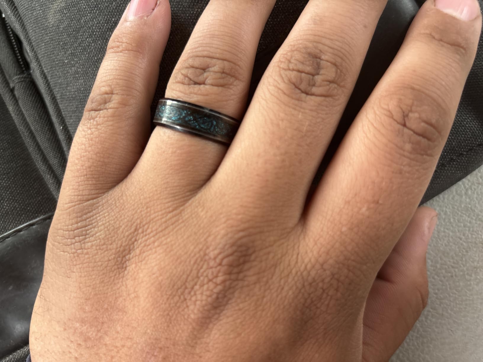 Men's Dragon Celtic Tungsten Ring, 5/6/7/8mm Widths, Polished Beveled Edge Comfort Fit Carbide Wedding Band Promise Rings Size 4-16 customer photo 1